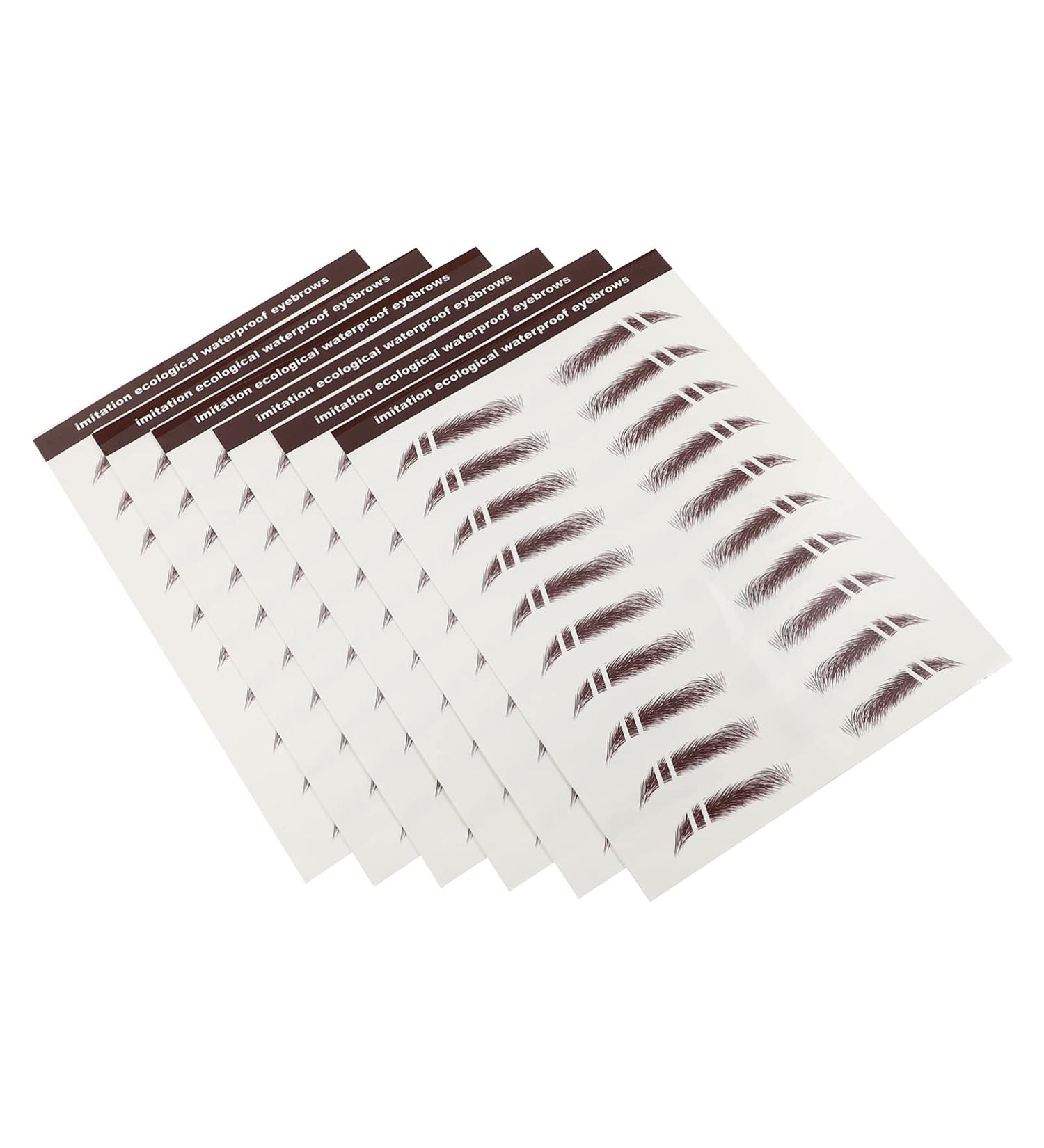 Beavorty 6pcs eyebrow stickers stickers Authentic Fake Eyebrows Eyebrow Transfer Stickers 4d hair - Buy Online on GoSupps.com