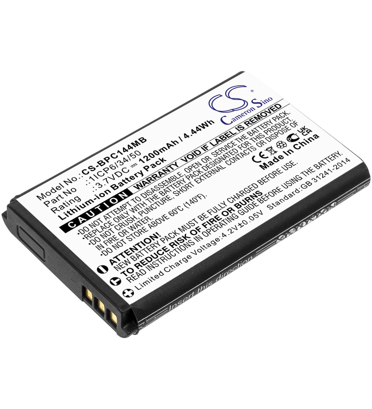 Buy 1ICP6/34/50 1200mAh Battery - Compatible with Screen A014407 | 3.7V International Shipping Available - Buy Online on GoSupps.com