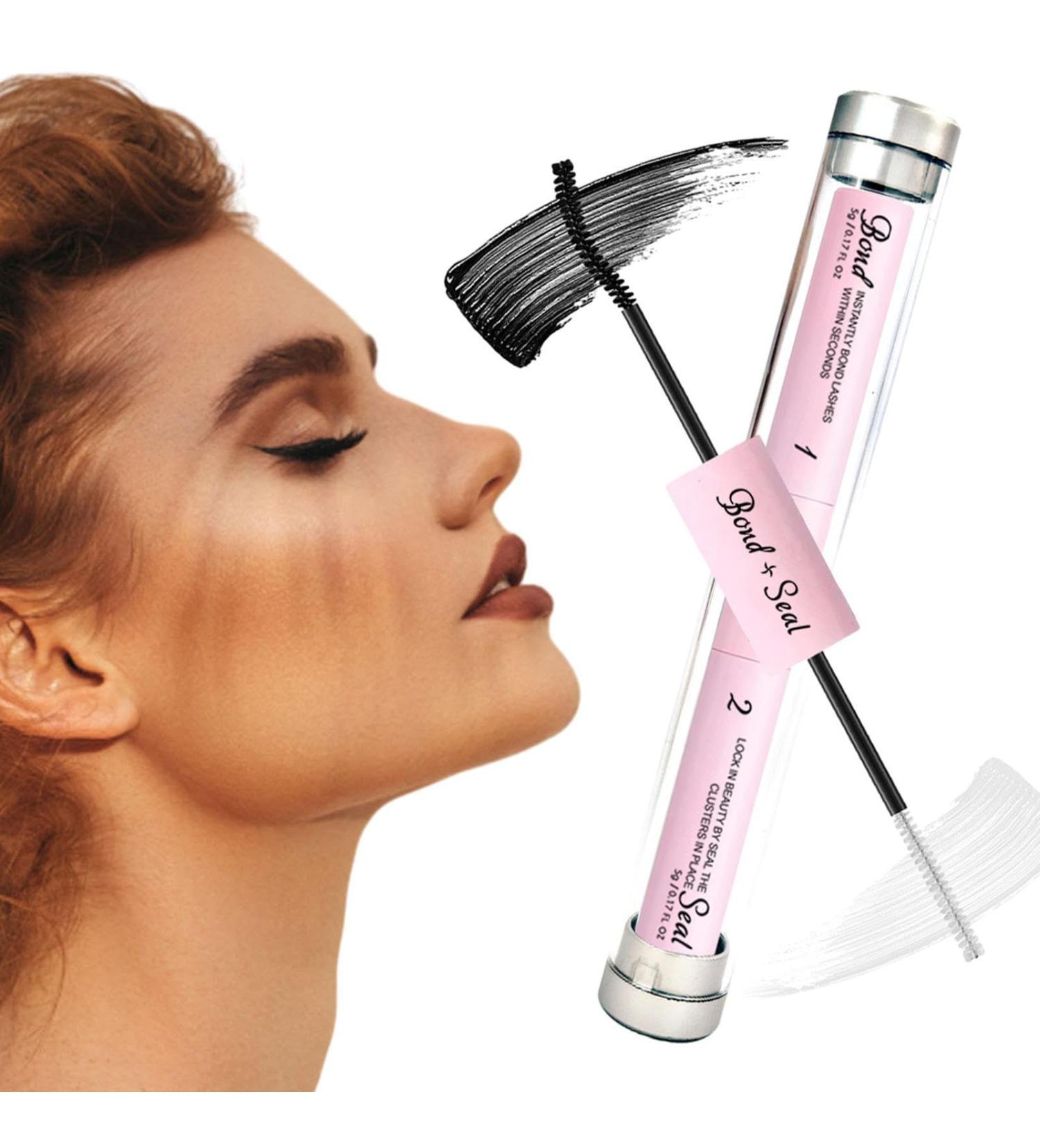 Waterproof False Eyelash Glue - Lash Glue Waterproof 5g Waterproof Double End Lashes Glue Strong Hold and Long Lasting Lash Glue for DIY Eyelash Extensions at Home Welts - Buy Online on GoSupps.com