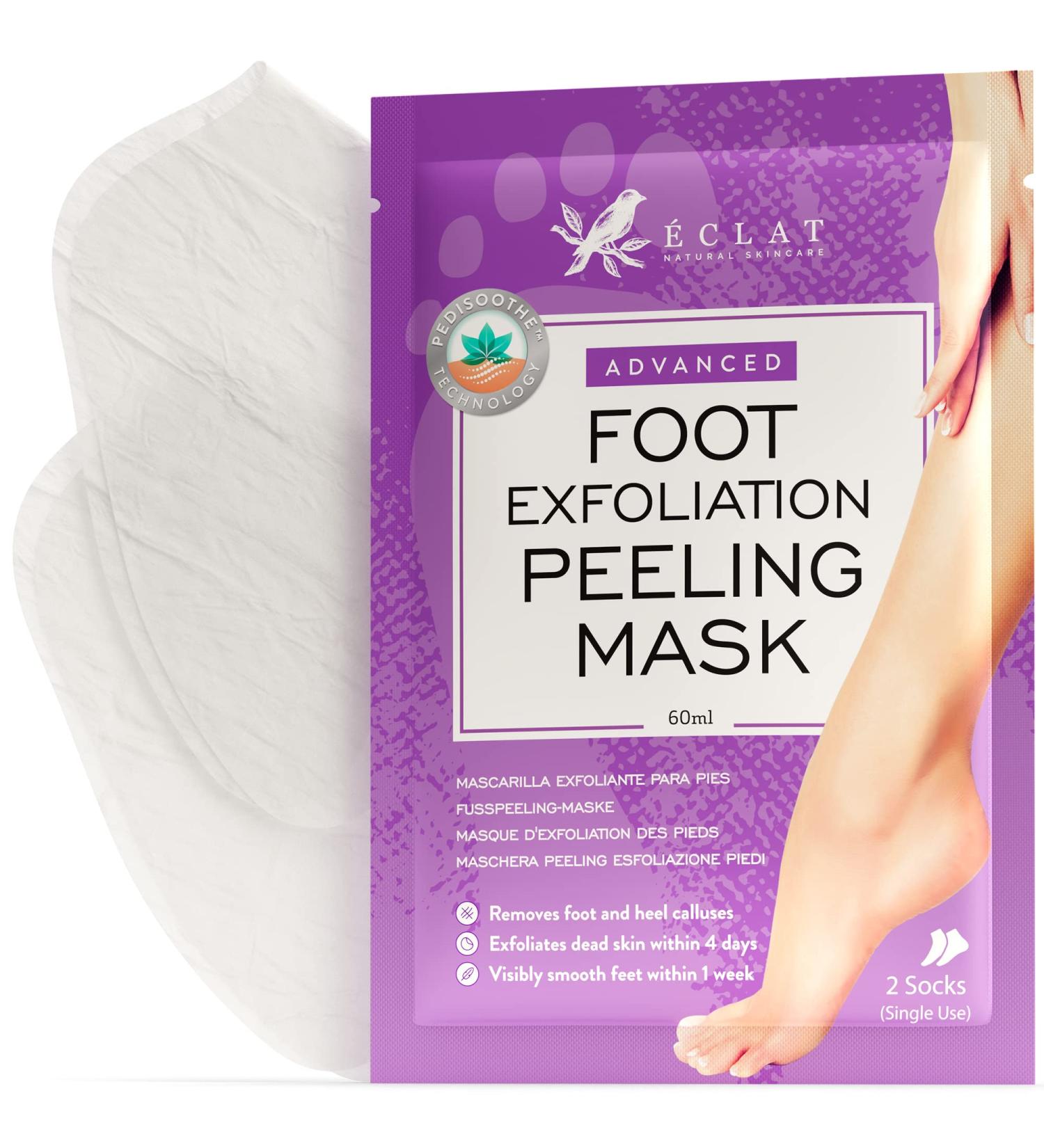 Baby Foot Peel Mask for Smooth & Soft Feet | Exfoliating & Moisturizing Foot Mask for Callus & Cracked Heels | Removes Dry, Dead Skin | Eclat Skincare - Buy Online on GoSupps.com