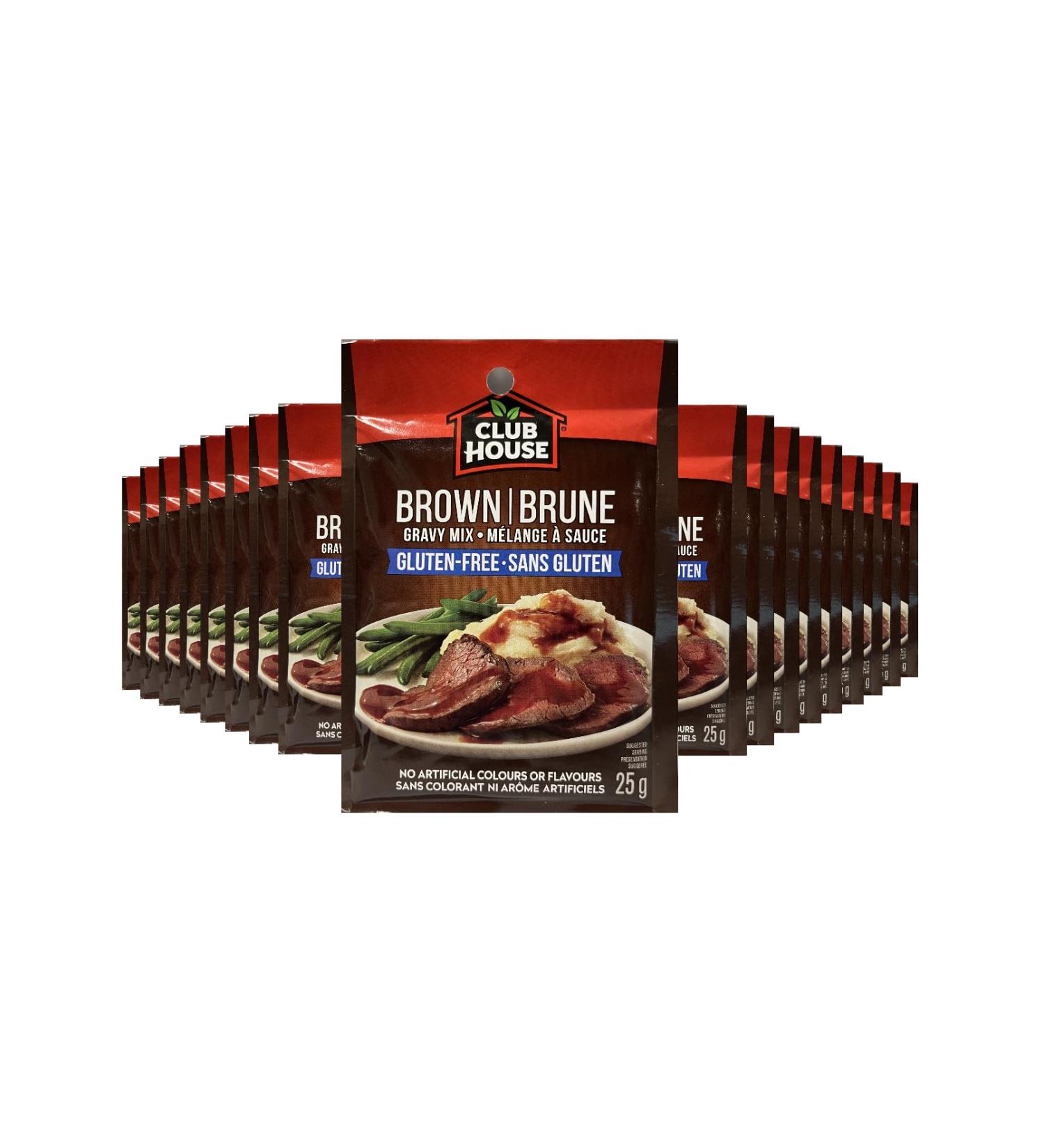 Club House Dry Sauce/Seasoning/Marinade Mix Brown Gravy Less Salt 25g Case Pack 18 Count Brown Gravy 25 g (Pack of 12) - Buy Online on GoSupps.com