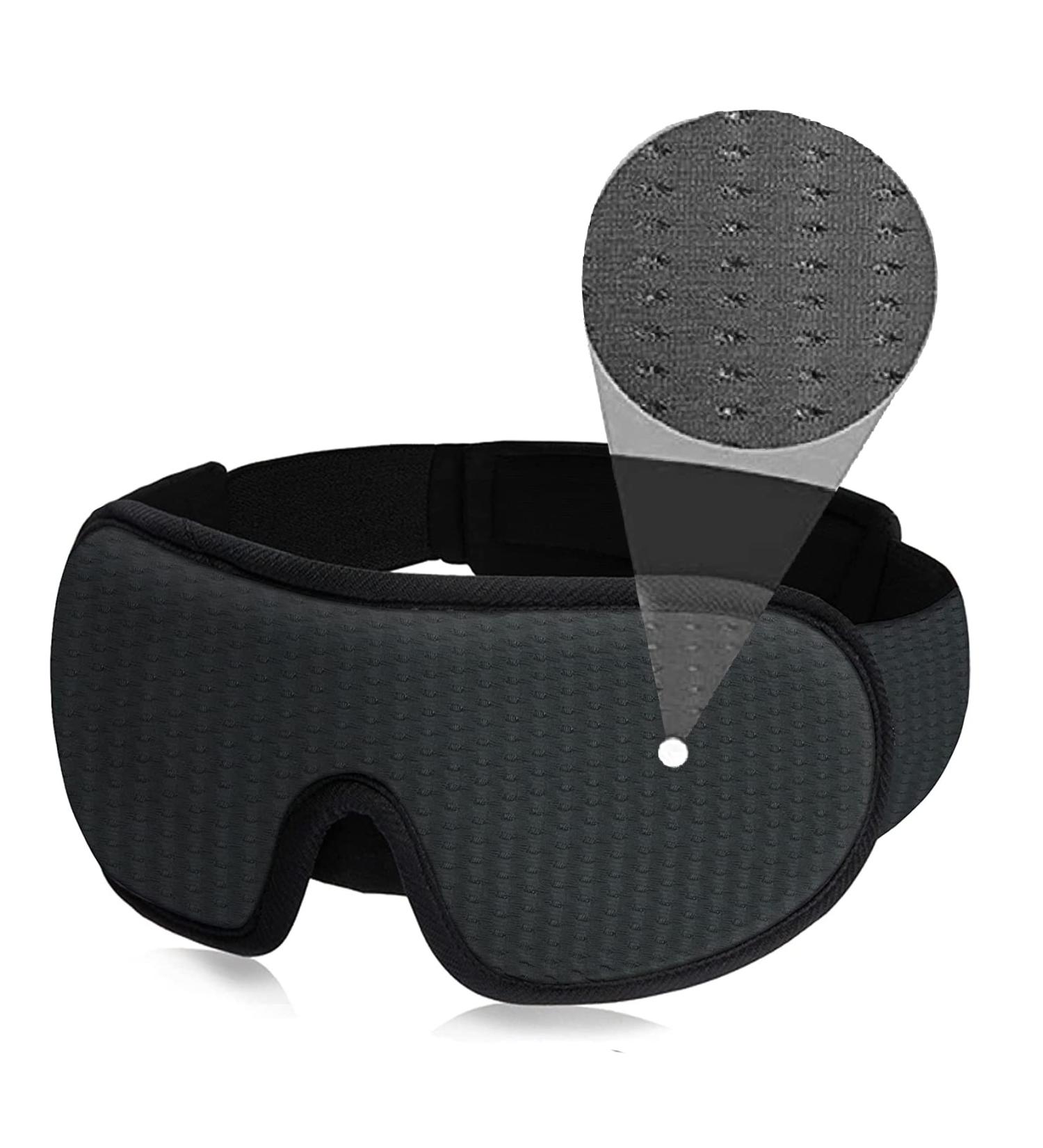 LEEKEN 3D Sleeping Eye Mask - Ultimate Light Blockout Sleep Mask for Men & Women | Cool Sports Fabric Ideal for Travel Naps & Night Sleeping - Comfortable & Breathable (Mesh Grey - Buy Online on GoSupps.com