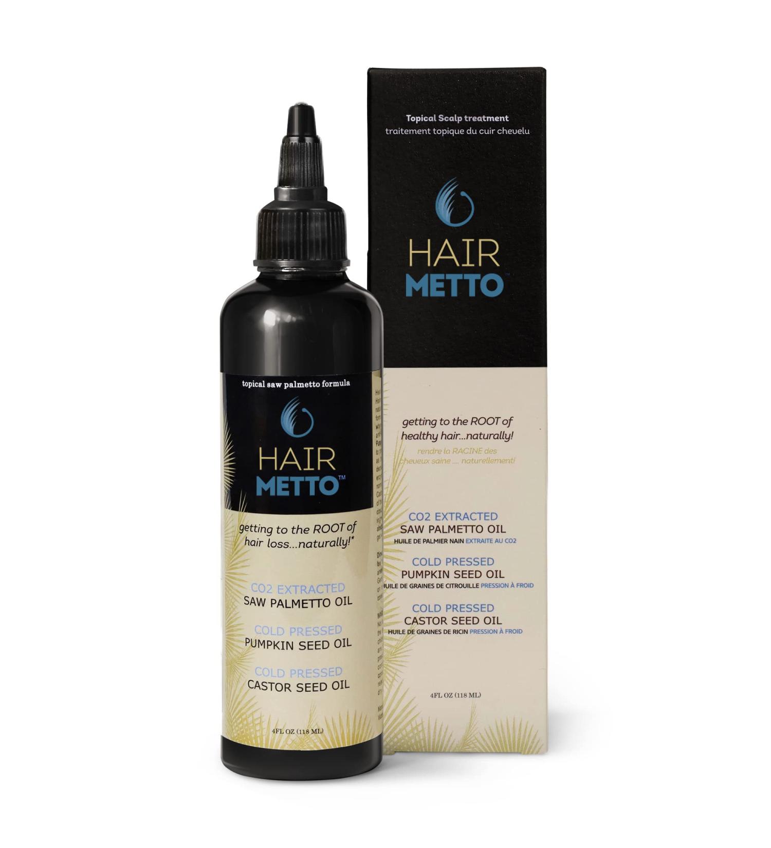 HAIRMETTO Topical Hair Oil 118mL - Saw Palmetto & Pumpkin Seed Oil Hair Loss Product for Growth, Dry Scalp Relief, & Root Strengthening - Lavender Scent - Buy Online on GoSupps.com