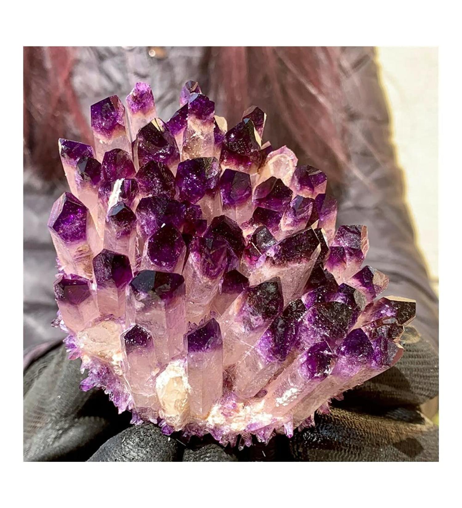 Natural Crystal Rough New Find Purpl Phantom Quartz Beautiful (Size : 400g) - Buy Online on GoSupps.com