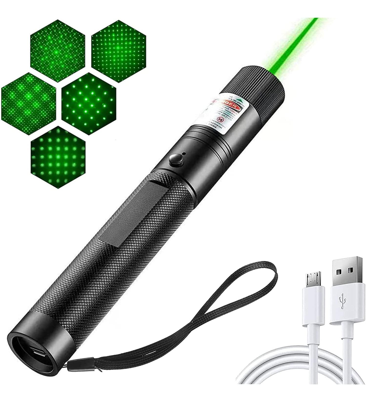 UNBIU Long Range Green Laser Pointer with Adjustable Focus - USB Rechargeable - Buy Online on GoSupps.com