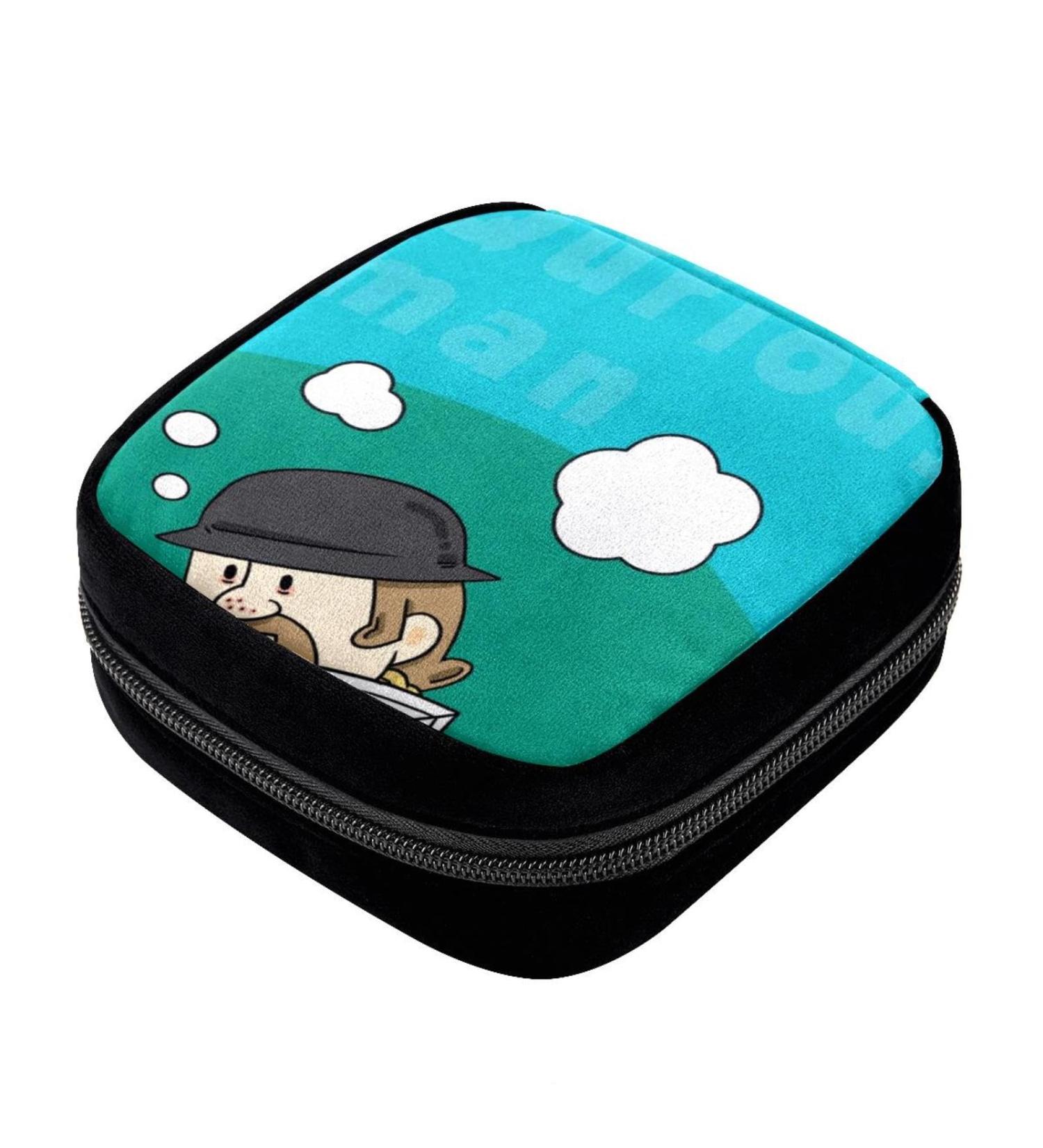 GIAPB Period Bag Sanitary Napkin Storage Bag - Blue Background Color - Buy Online on GoSupps.com