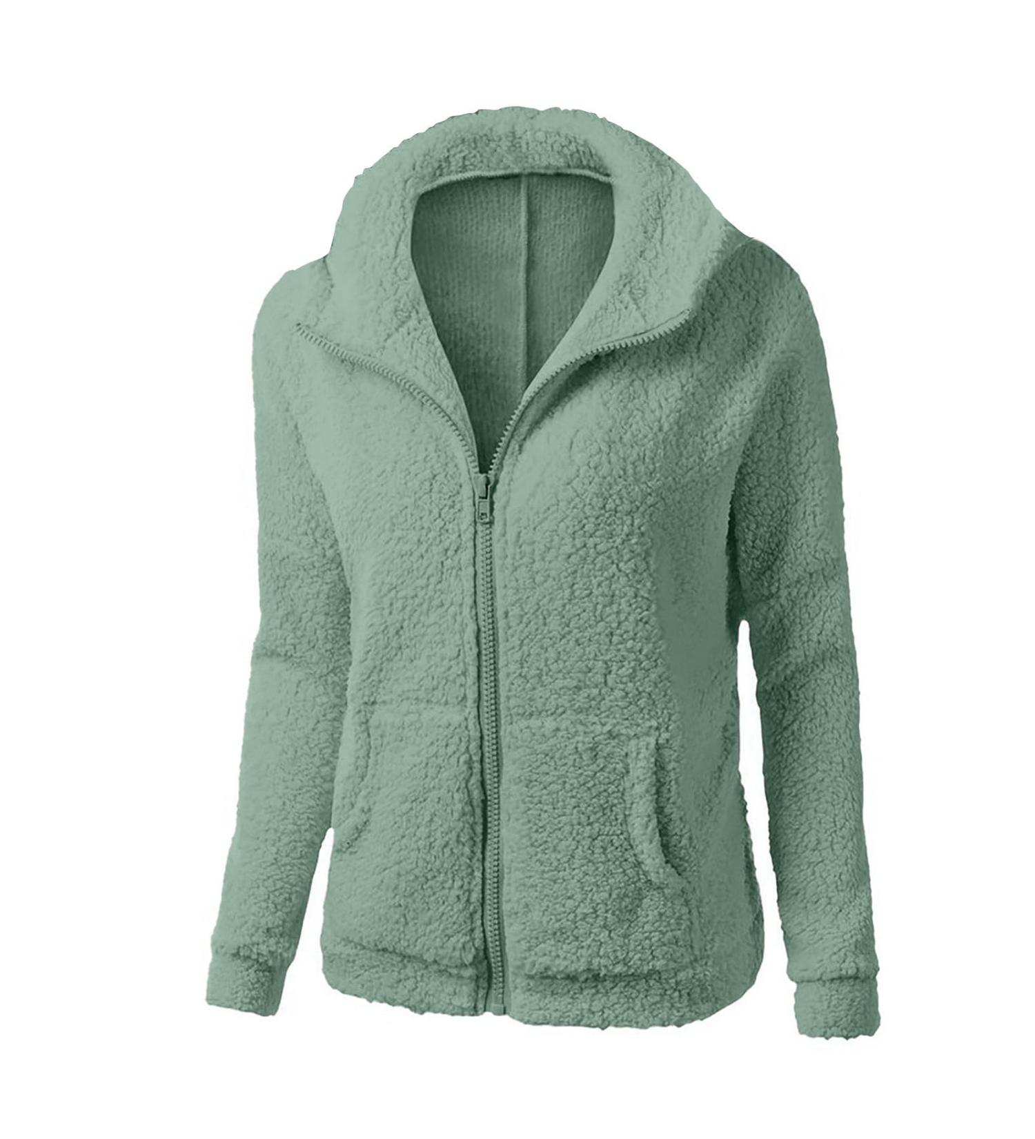 oelaio Women Athletic Jackets Teen Girl Full Zip Up Lightweight Workout Jacket Sports Coat with Pockets Fall Warm Clothes Mint Green Large - Buy Online on GoSupps.com