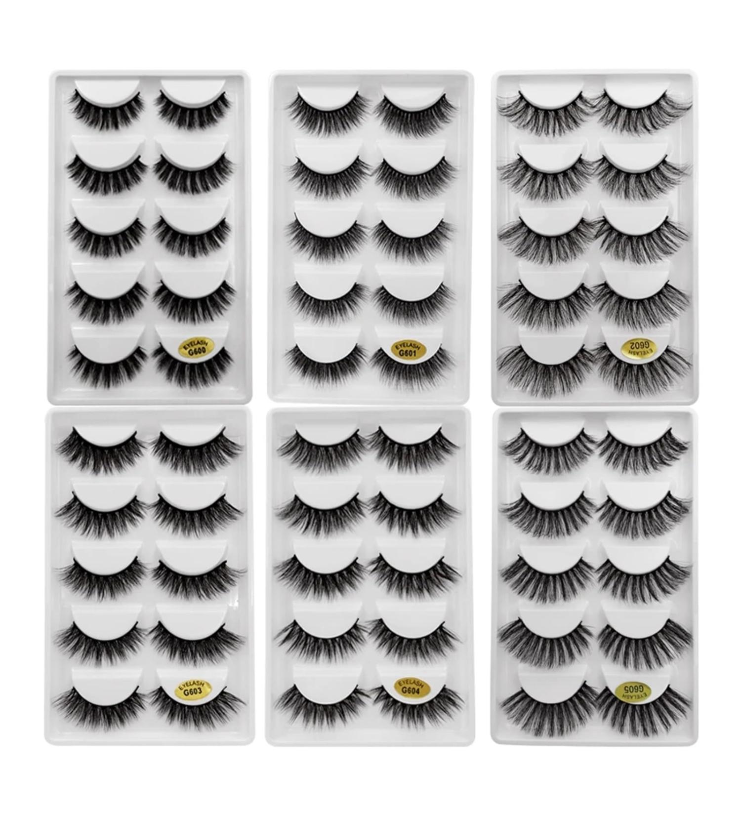 UAMOU 2-50 Boxes Eyelashes faux mink lashes natural 3d mink eyelashes volume false lashes in bulk cilios Cheerfully (Color : MIXED G6 Size : 2 Boxes) - Buy Online on GoSupps.com
