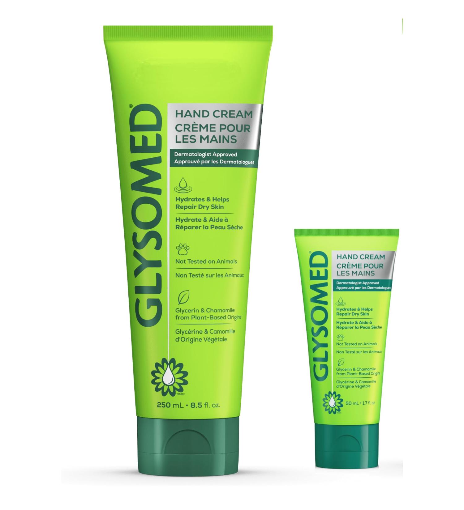 Glysomed Hand Cream Mix Pack (1 x Large Tube 250mL / 8.5 fl oz and 1 x Mini Travel Size Tube 50mL / 1.7 fl oz) by Glysomed - Buy Online on GoSupps.com