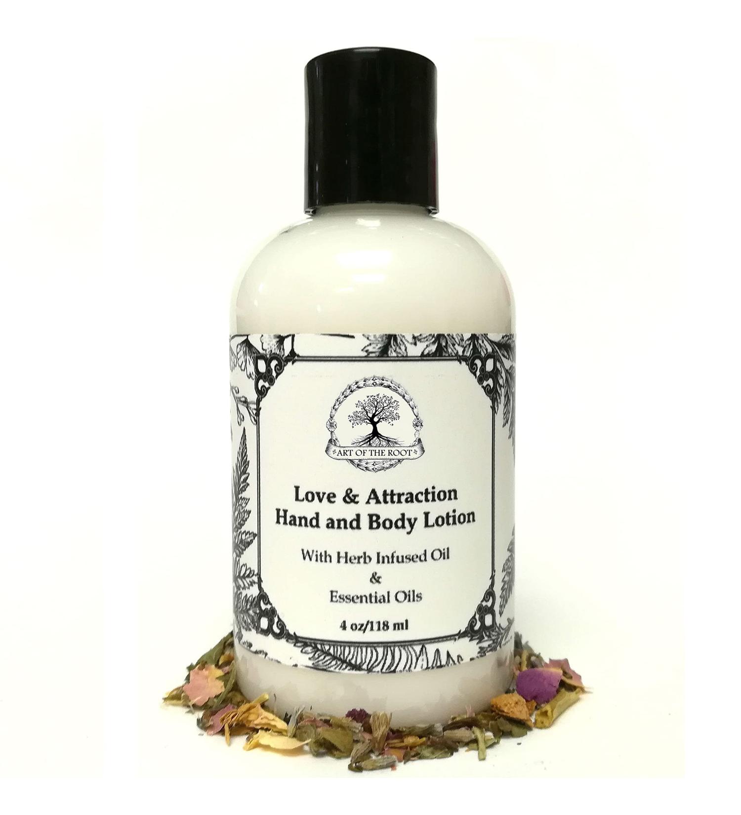Love & Attraction Hand & Body Lotion 4 oz | Relationship & Romance Rituals | Wiccan Pagan Intentions Spirituality Magick
