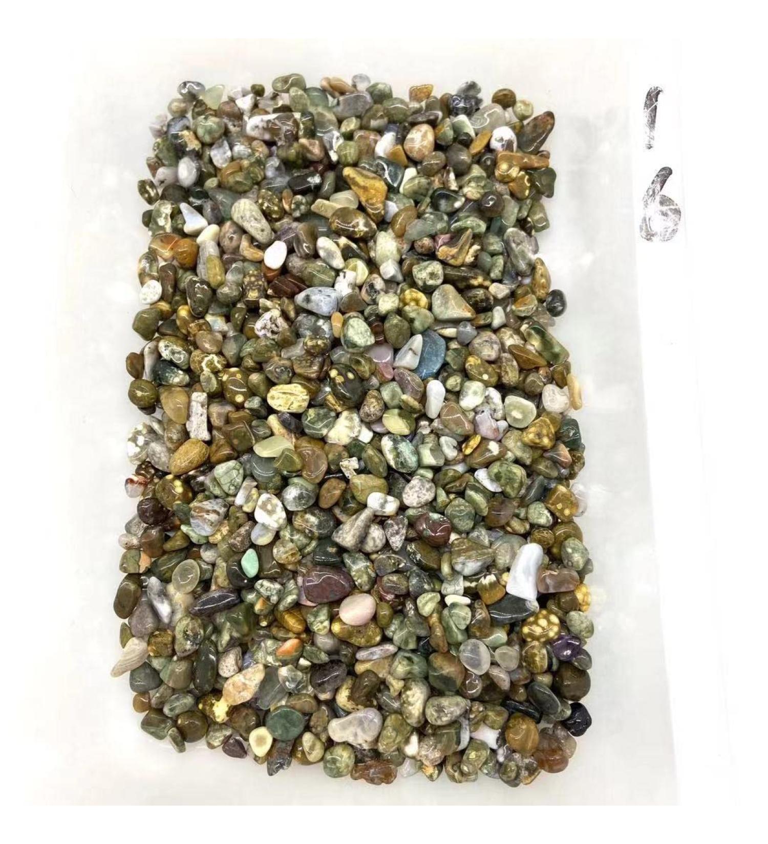 Natural Crystals and Stones 500g Polishing Natural Ocean Jasper Gravels Crystal Chips Tumbled Stones for Decoration kaixun - Buy Online on GoSupps.com