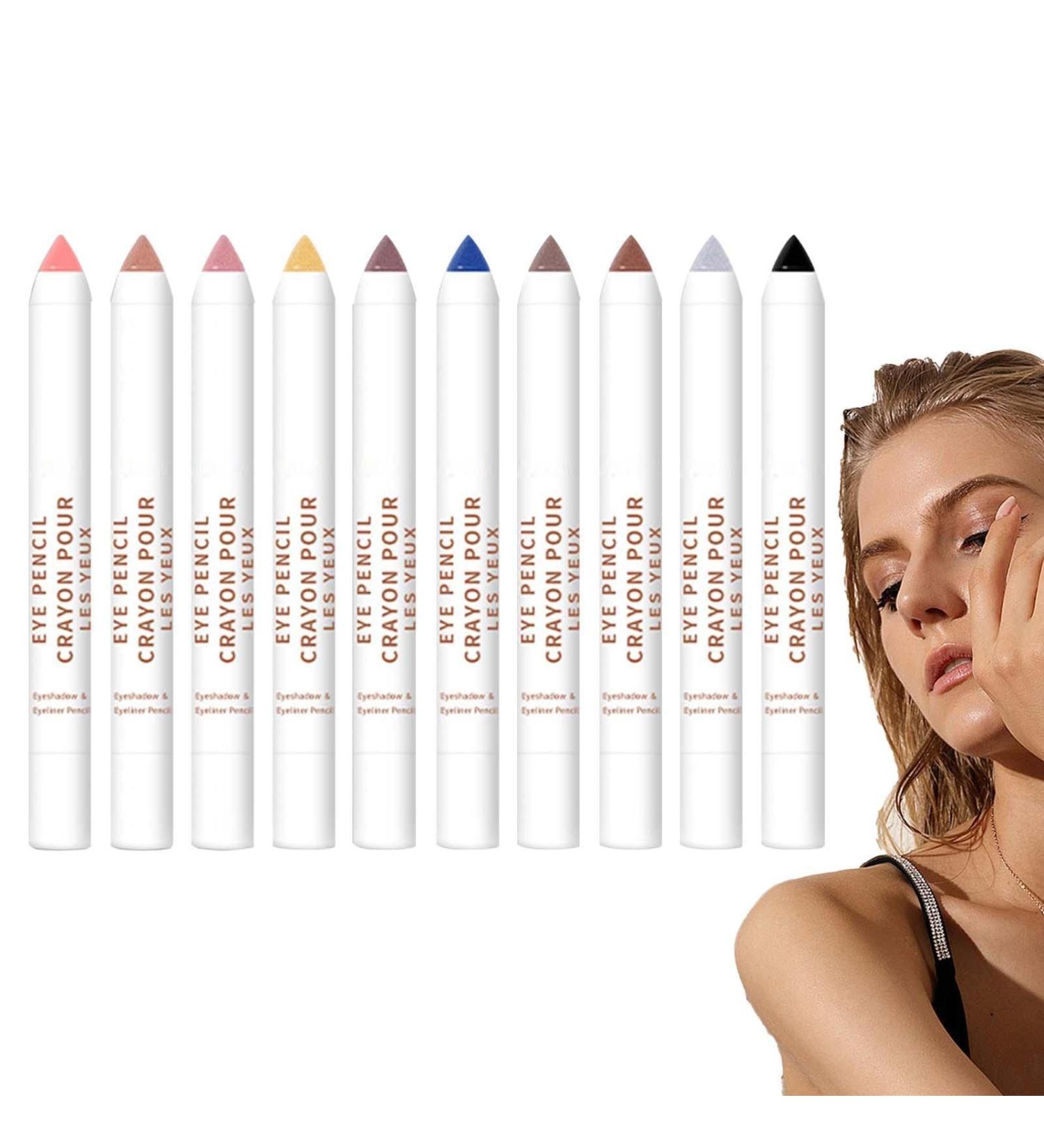 Eyeshadow Stick Set - Long Lasting Eyeshadow Stick Sets Without Dizziness Long Lasting Eye Shadow Highlighter Stick Makeup Pencil for Eye B - Buy Online on GoSupps.com