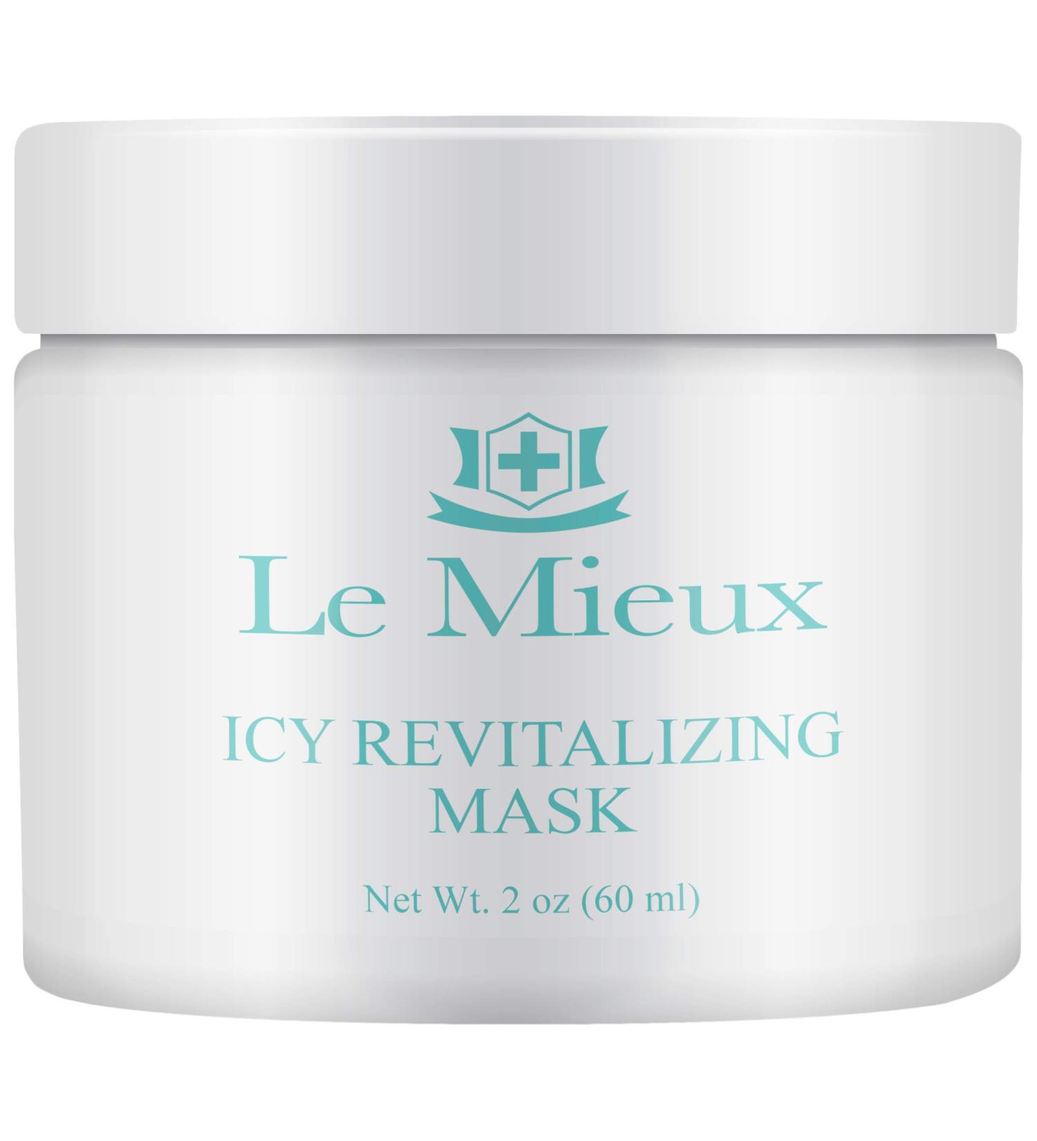 Le Mieux Icy Revitalizing Mask - Cooling Clay Face Mask for Oily & Blemish Prone Skin | French Green & Amazon White Clay - 2 oz - Buy Online on GoSupps.com