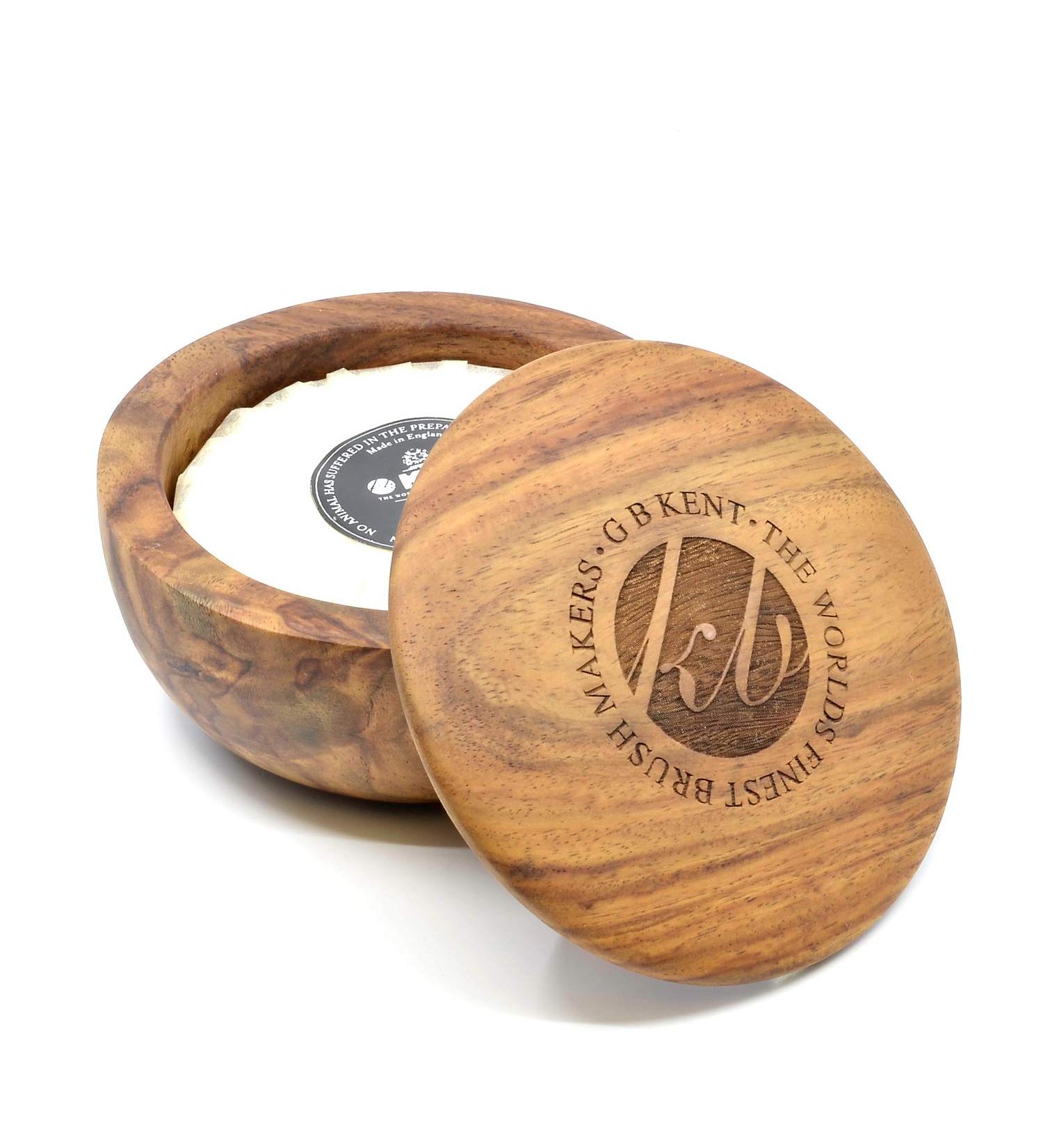 Kent SB6 Men's Shaving Soap Bowl | Dark Oak Wooden Shaving Cream 4.23 oz | Hydrating Moisturizing & Barber Quality - International Shipping Available - Buy Online on GoSupps.com