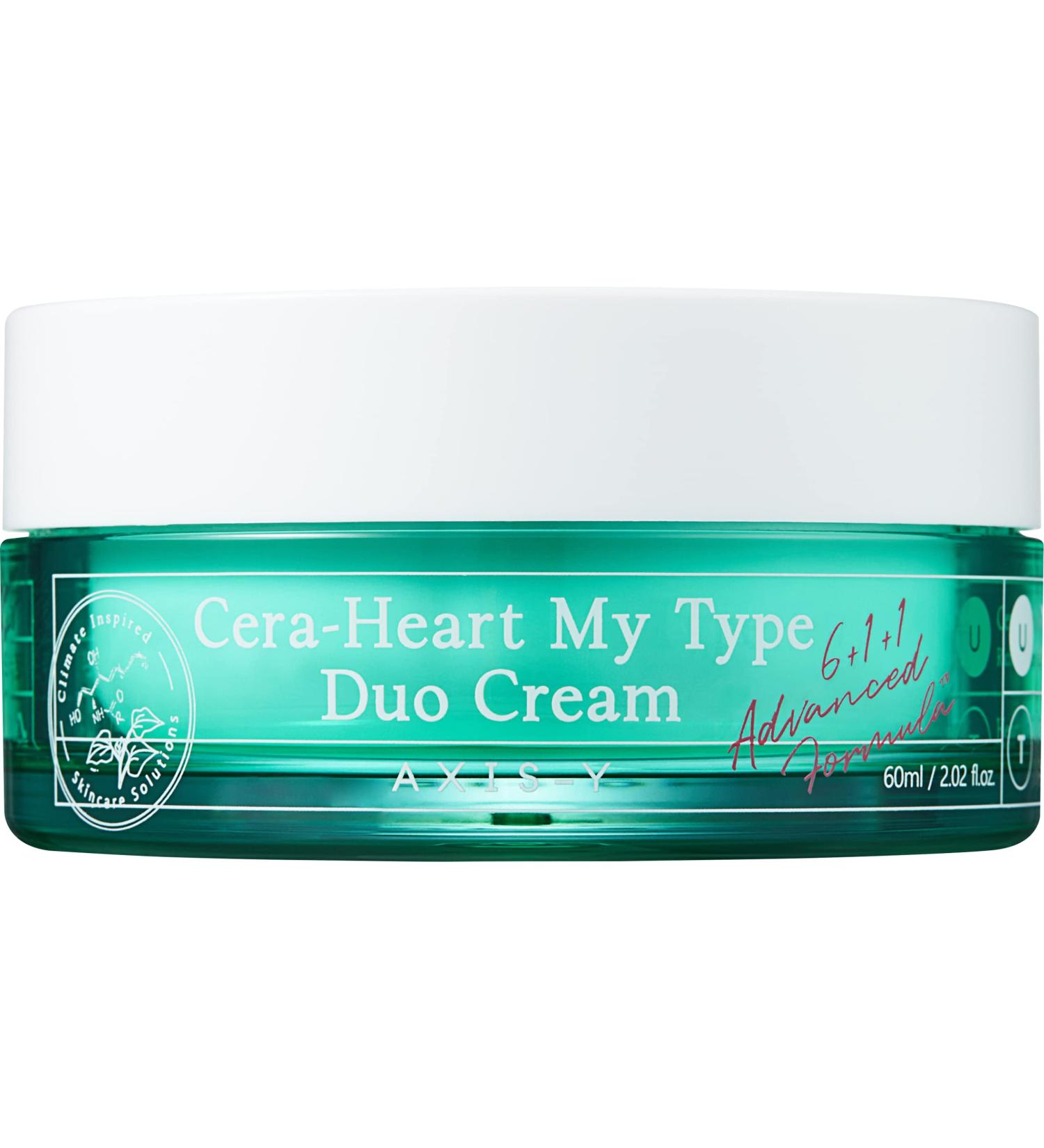 AXIS-Y Cera-Heart My Type Duo Cream 60ml - Moisturizing Dual Cream for T Zone & U Zone | Heartleaf & Ceramide Formula - Buy Online on GoSupps.com
