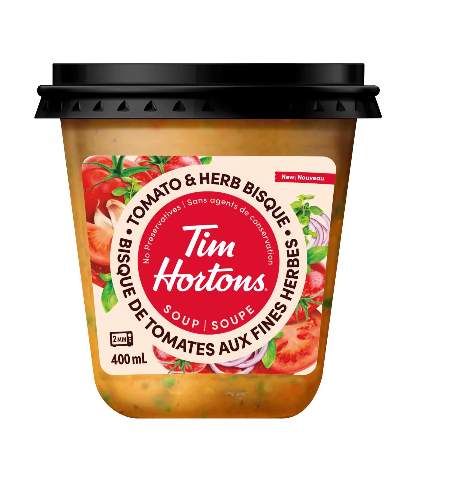 Tim Hortons Tomato and Herb Bisque Soup Ready to Serve On the Go 400ml Tomato 400 ml (Pack of 1) - Buy Online on GoSupps.com