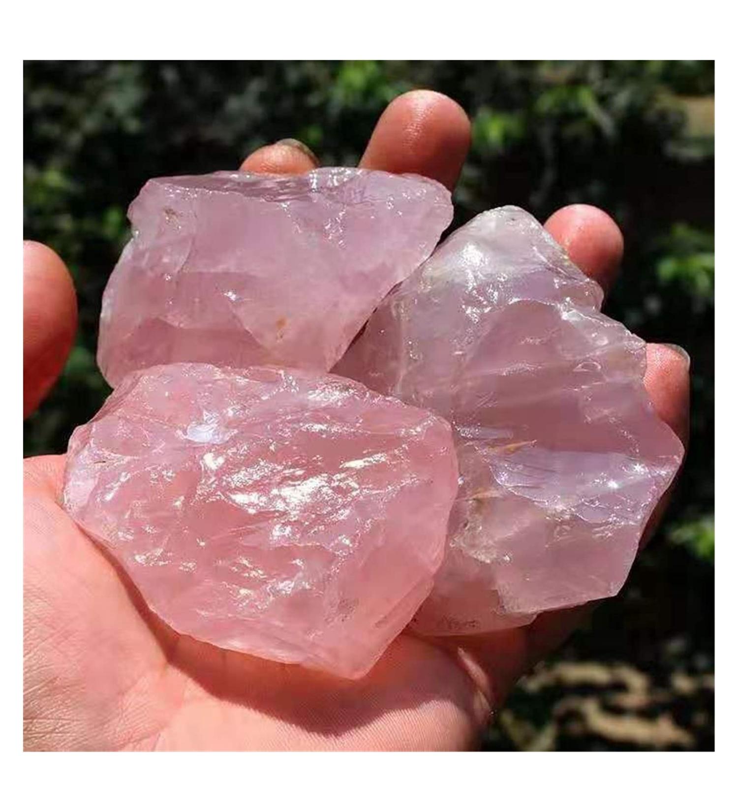 Natural Crystal Rough 120g 1pcs Natural Pink Rose Quartz Crystal Rough Gemstone Specimen Wedding Decoration Aquarium Chakra Reiki Balancing - Buy Online on GoSupps.com