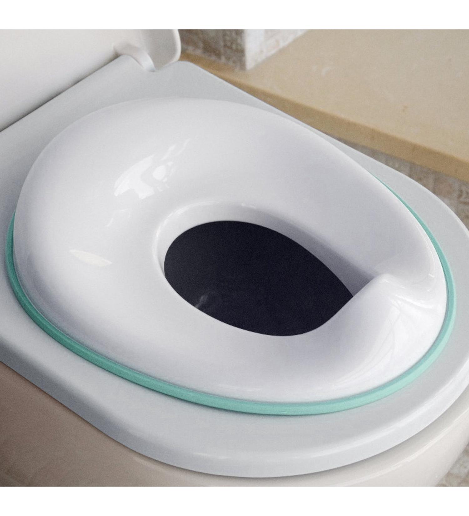 Potty Training Seat for Boys and Girls | Fits Round & Oval Toilets | Non-Slip with Splash Guard | Free Storage Hook Included - Jool Baby Aqua - Buy Online on GoSupps.com