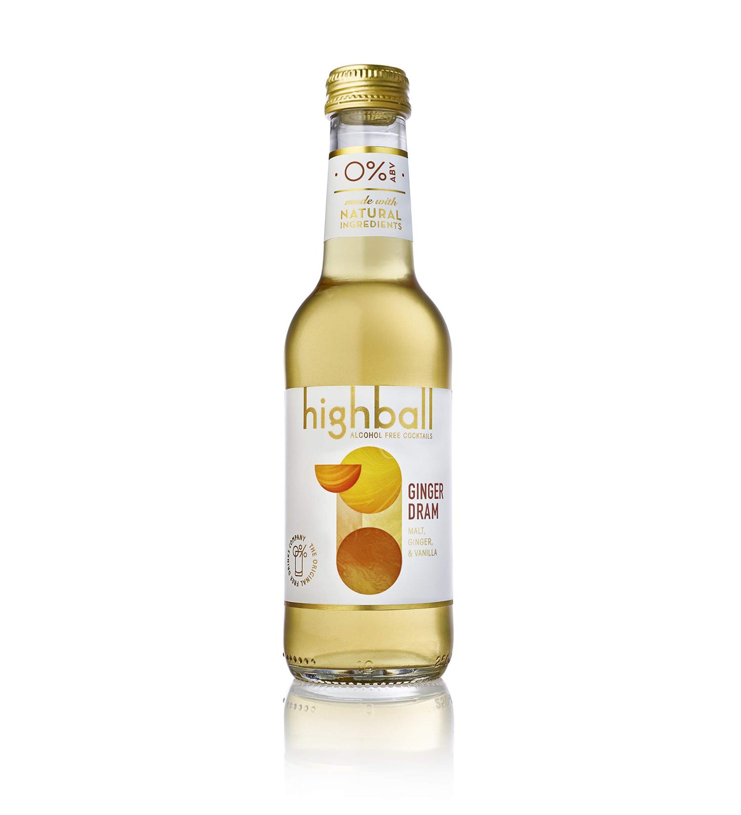 Highball Alcohol Free Cocktails - Ginger Dram 4 x 250ml - Buy Online on GoSupps.com