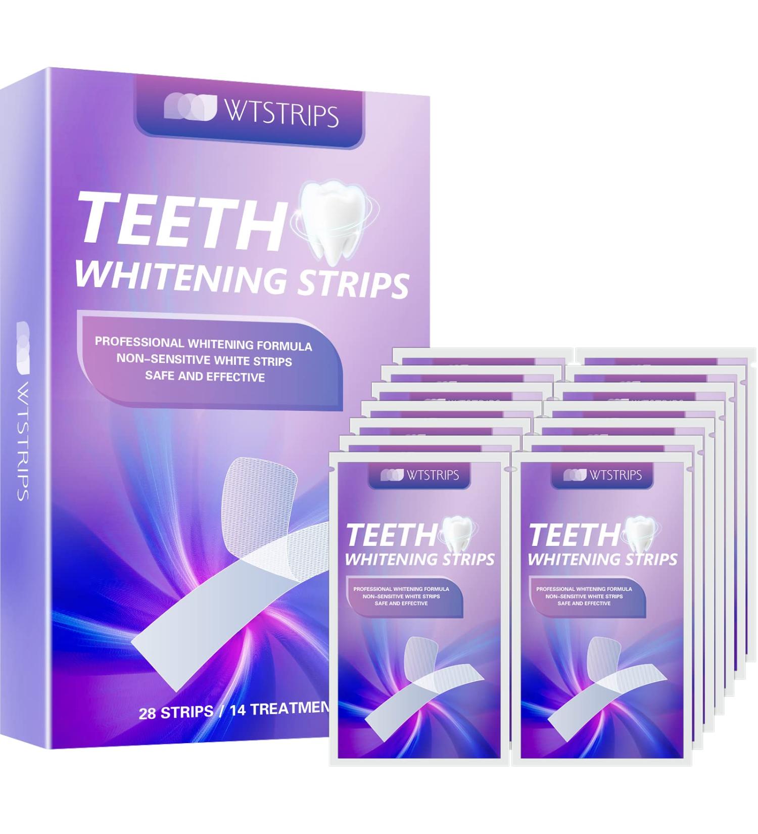 Teeth Whitening Strips 28-Strip Kit | Professional Effects with Reduced Sensitivity | Coconut Flavor | Dental Whitener for Whiter Teeth - Buy Online on GoSupps.com