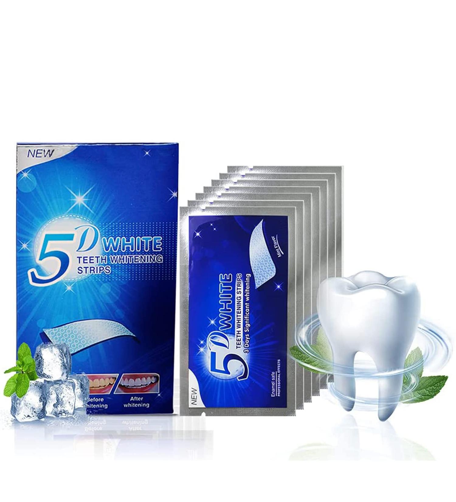 iTauyees Teeth Whitening Strips - Effective Teeth Bleaching for White Teeth & Smoke Stain Removal | 14 Strips International Shipping - Buy Online on GoSupps.com