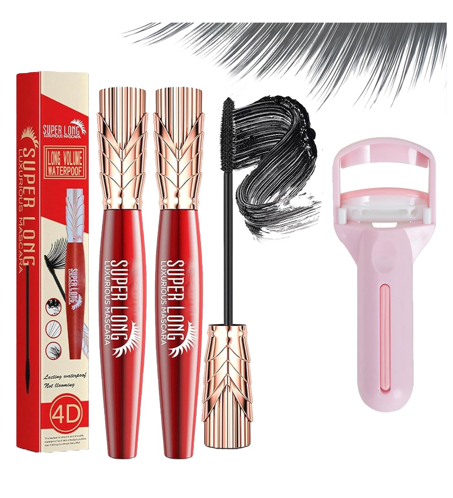 behound Yanqina Super Long Mascara 4D Waterproof and Sweat Proof Mascara Super Long Luxurious Mascara Yanquina Stereo Lengthening Mascara 4D Silk Fiber Lash Mascara 2 Pcs - Buy Online on GoSupps.com