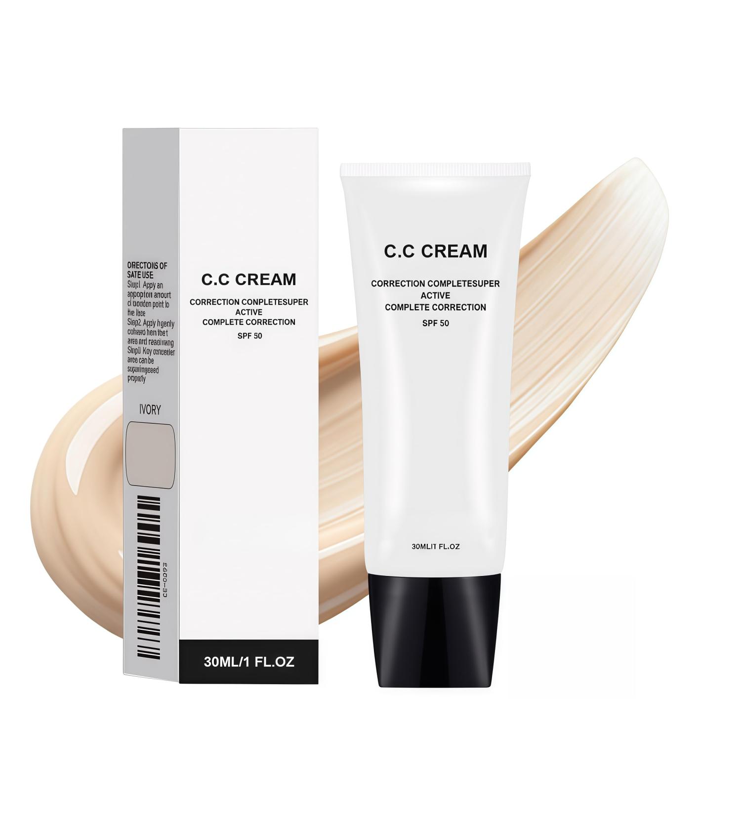 Kcaonni Cc Cream for Older Women Cc Cream With Spf 43 Self-Adjusting Moisturizing Sunscreen Foundation Mature Skin Formula Conceals & Hydrates Reduces Appearance Aging Signs (LVORY 1PCS) - Buy Online on GoSupps.com