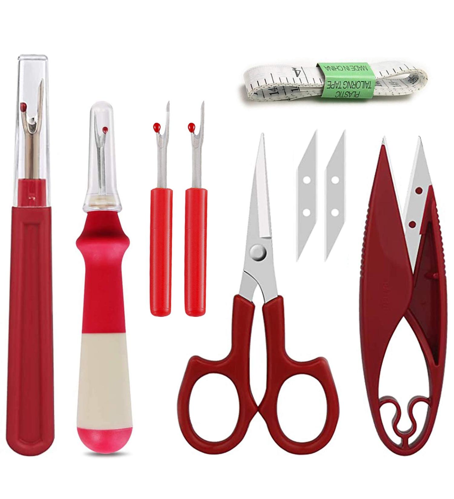 Kalolary 7-Piece Sewing Seam Tool Kit for Crafting - Seam Ripper & Thread Remover for Sewing Projects - Buy Online on GoSupps.com