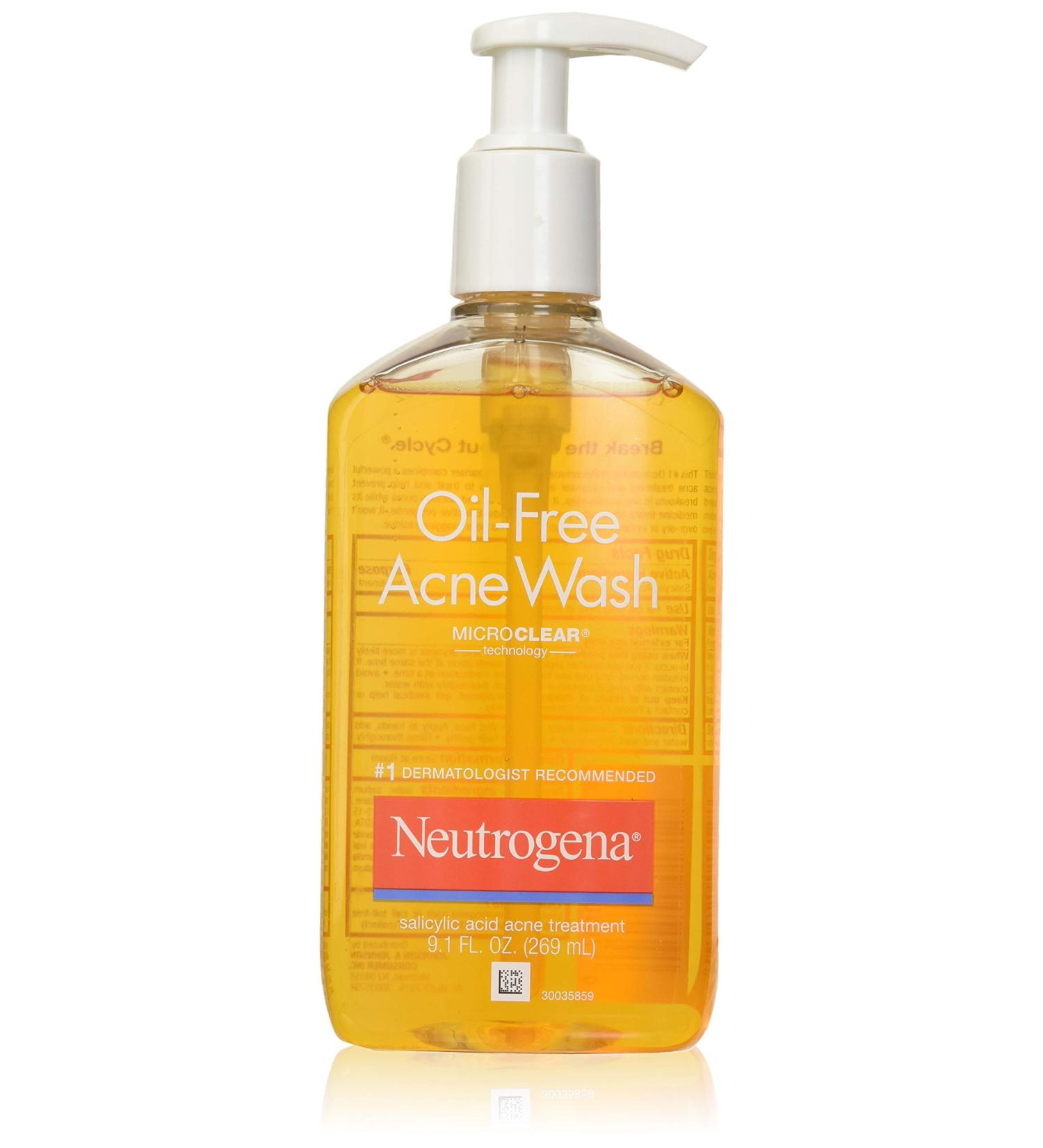 Neutrogena Acne Wash 9.1 Ounce Pump (269ml) (Pack of 2)