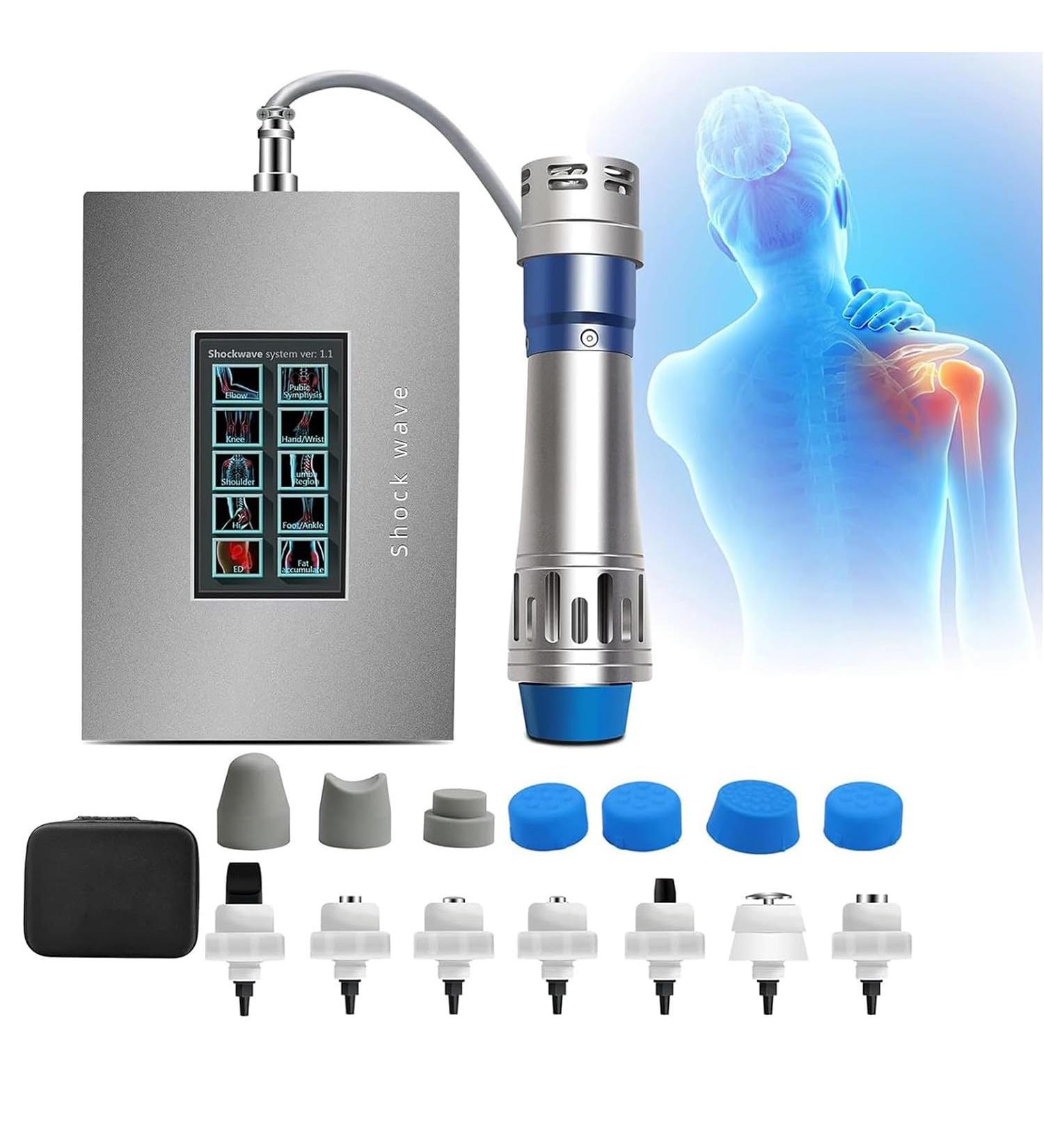 Shock Wave Therapy Device for Pain Relief | Portable Muscle Massager & ED Treatment - Buy Online on GoSupps.com