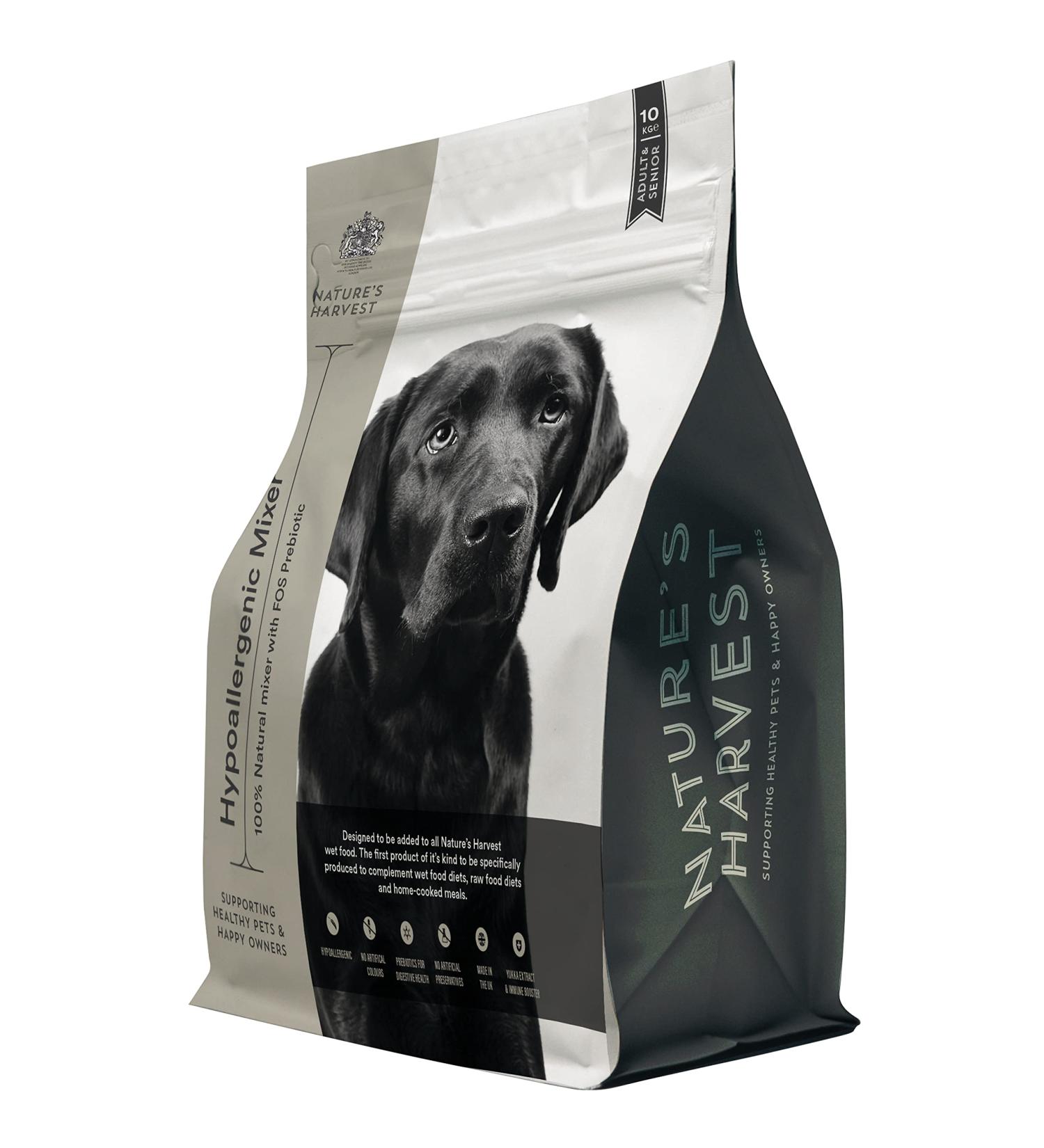 Nature s Harvest Gluten Free Dog Mixer with Prebiotics 10kg | Hypoallergenic Dog Food for Sensitive Stomachs and Fussy Eaters | Grain Free Suitable for All Dog Breeds | Puppy Adult & Senior - Buy Online on GoSupps.com