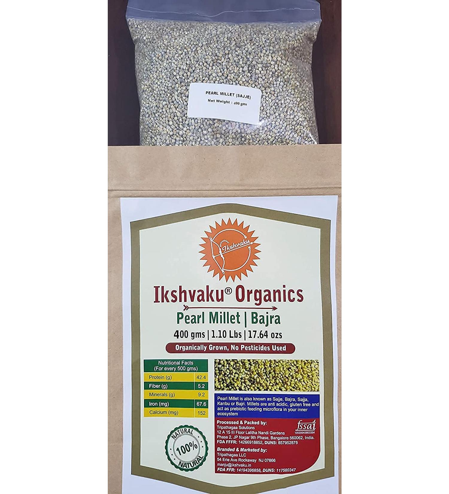 Ikshvaku Pearl Millet | Bajra - Premium Quality Whole Grains for a Healthy Diet - Buy Online on GoSupps.com