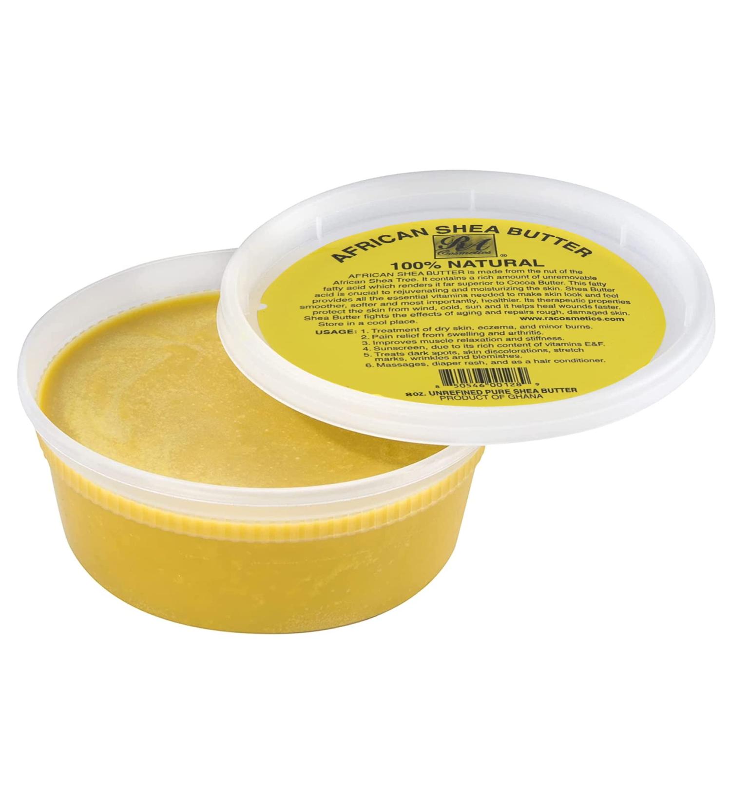 8oz. Raw Unrefined African Shea Butter from Ghana - Pure Ivory Shea Butter - Buy Online on GoSupps.com