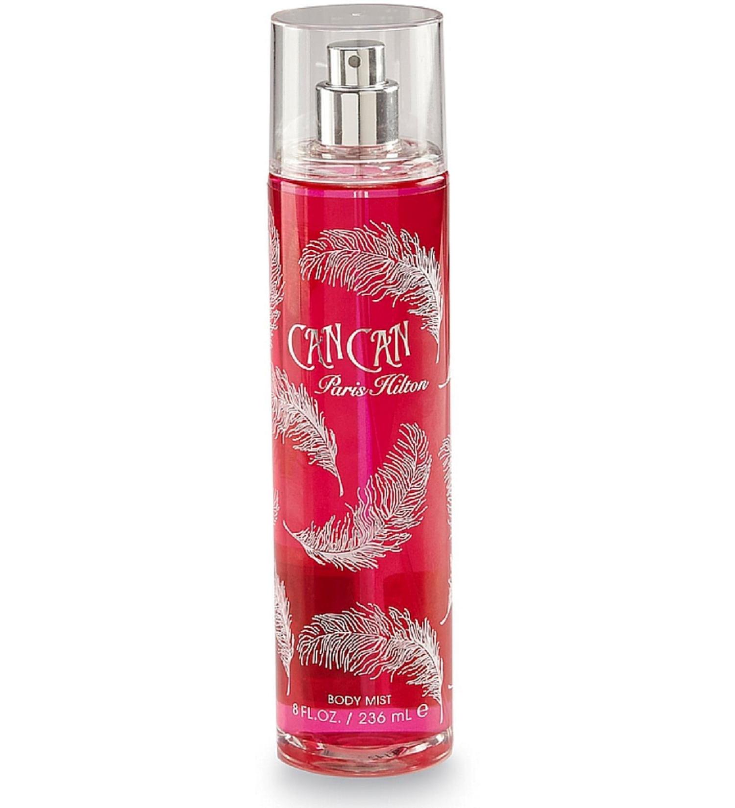 Paris Hilton Can Can Body Fragrance Mist 8 oz (Pack of 4)