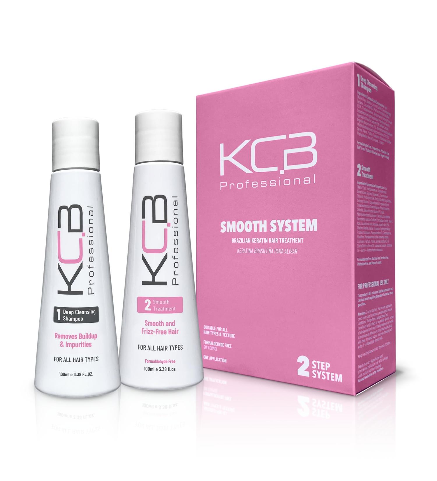 Smooth System Brazilian Keratin Hair Treatment - Frizz Control & Smoothing for All Hair Types Formaldehyde Free 3.38 Fl oz Kit - Buy Online on GoSupps.com