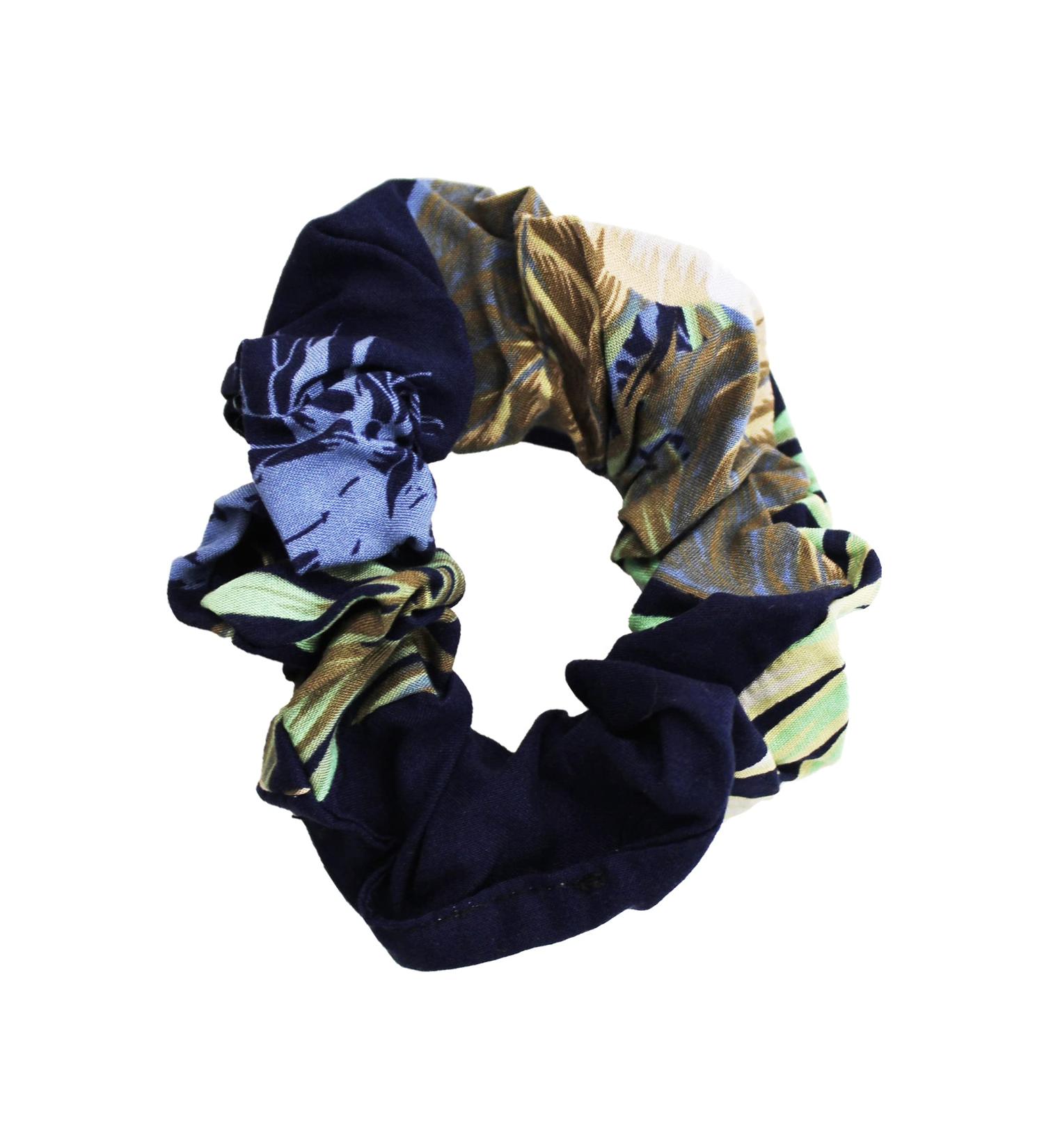Hawaii Hangover Pineapple Garden Navy Hair Tie Scrunchies - 1 Pack - Buy Online on GoSupps.com