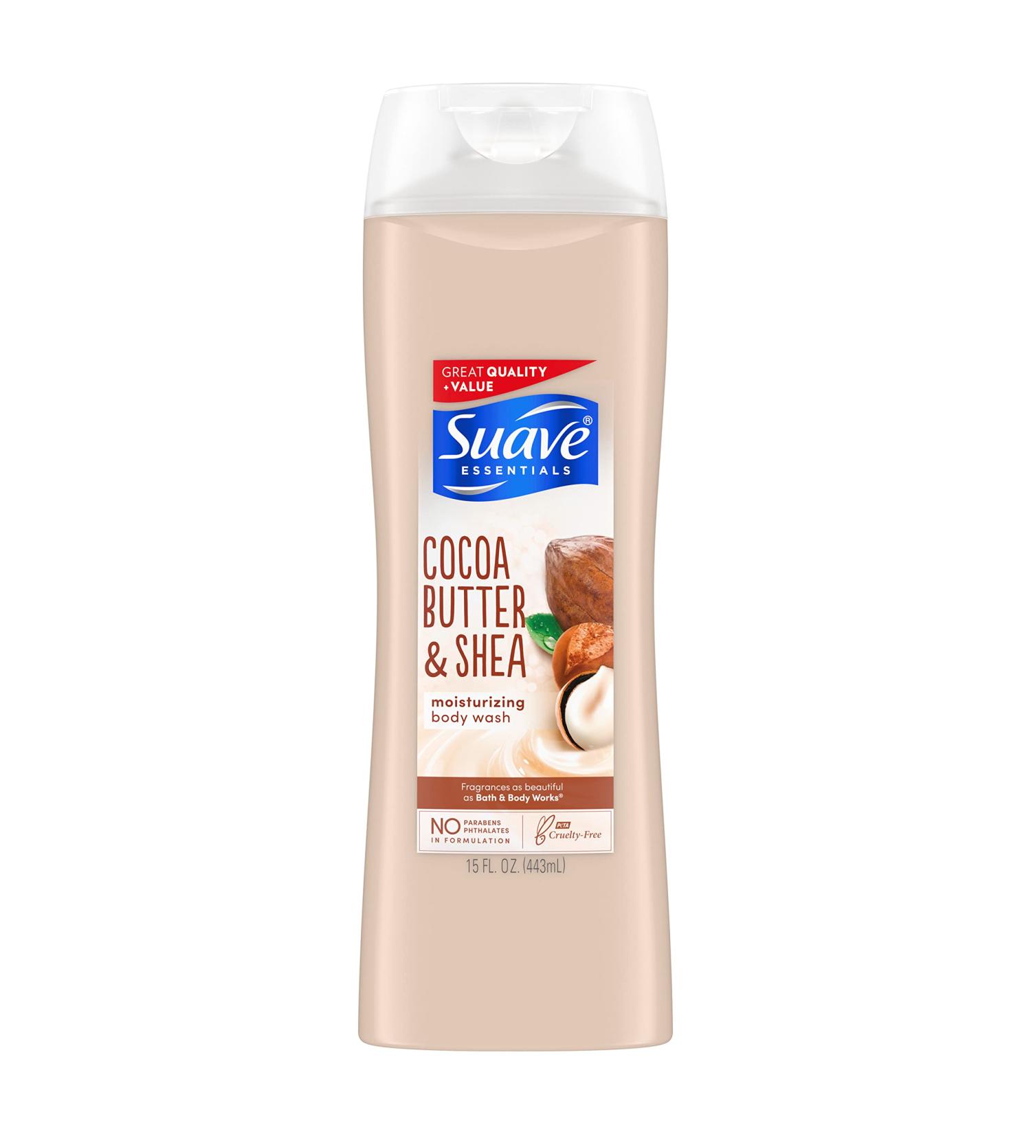 Suave Skin Therapy Cocoa & Shea Butter Moisturizing Body Wash 355 ml - Hydrating Lotion for Soft Skin | International Shipping Available - Buy Online on GoSupps.com