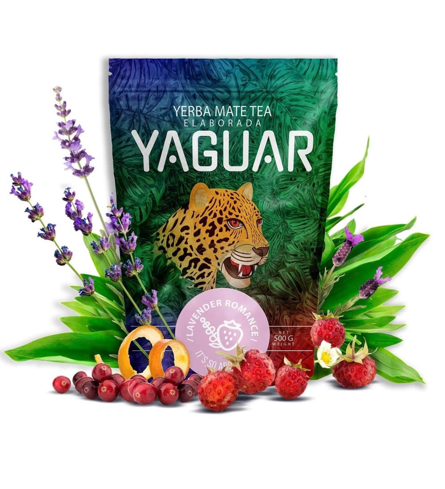 Yaguar Lavender Romance 0 5kg | Yerba mate la lavande et la fraise des bois | Go t de l' t | Stimulation naturelle | Yerba mate br silienne | M thodes de production traditionnelles | 500g - Buy Online on GoSupps.com