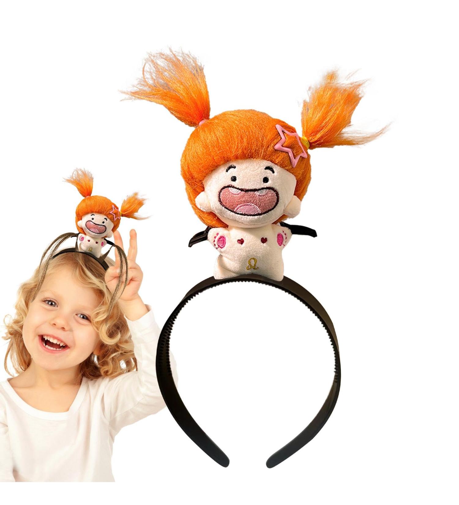 Lambo Doll Hairband - Constellation Doll Hairband Cute Hairhoops - Portable Doll Hair Headbands Hair Ornament Plush Doll Headdress for Children Kids Leo - Buy Online on GoSupps.com