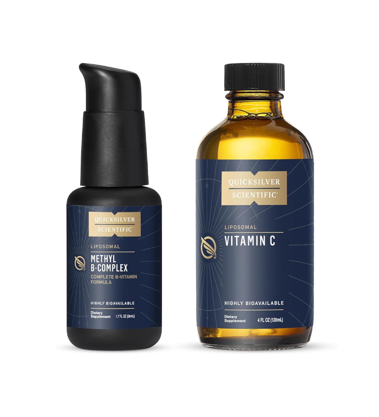 Quicksilver Scientific Methyl B Complex and Liposomal Vitamin C Bundle - Buy Online on GoSupps.com