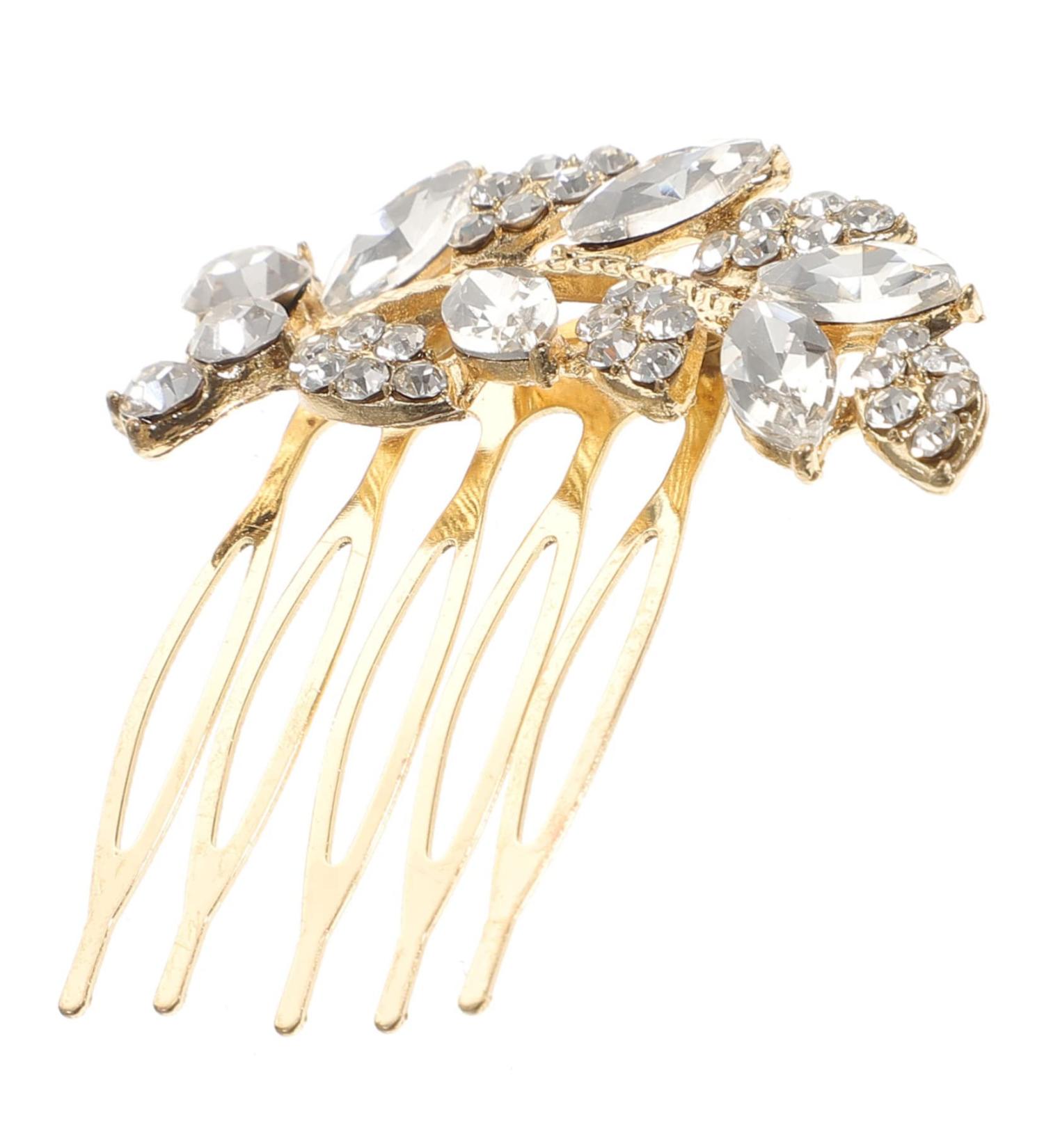 FRCOLOR Bride Hair Clip metal hair clips for women hair brooch hair clips for brides headpiece for bride flower hair clips for women pearl bridesmaid Alloy set Prom Hair Comb - Buy Online on GoSupps.com
