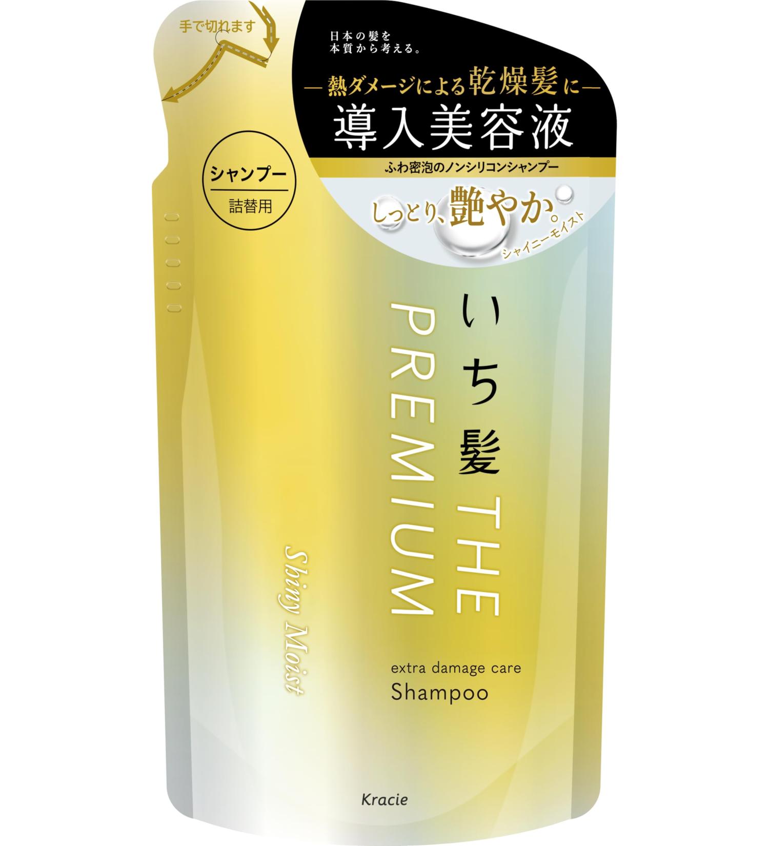  Ichikami Ichikami The Premium Extra Damage Care Shampoo for Hair 340 ml Shiny and Dewy Refill - Buy Online on GoSupps.com