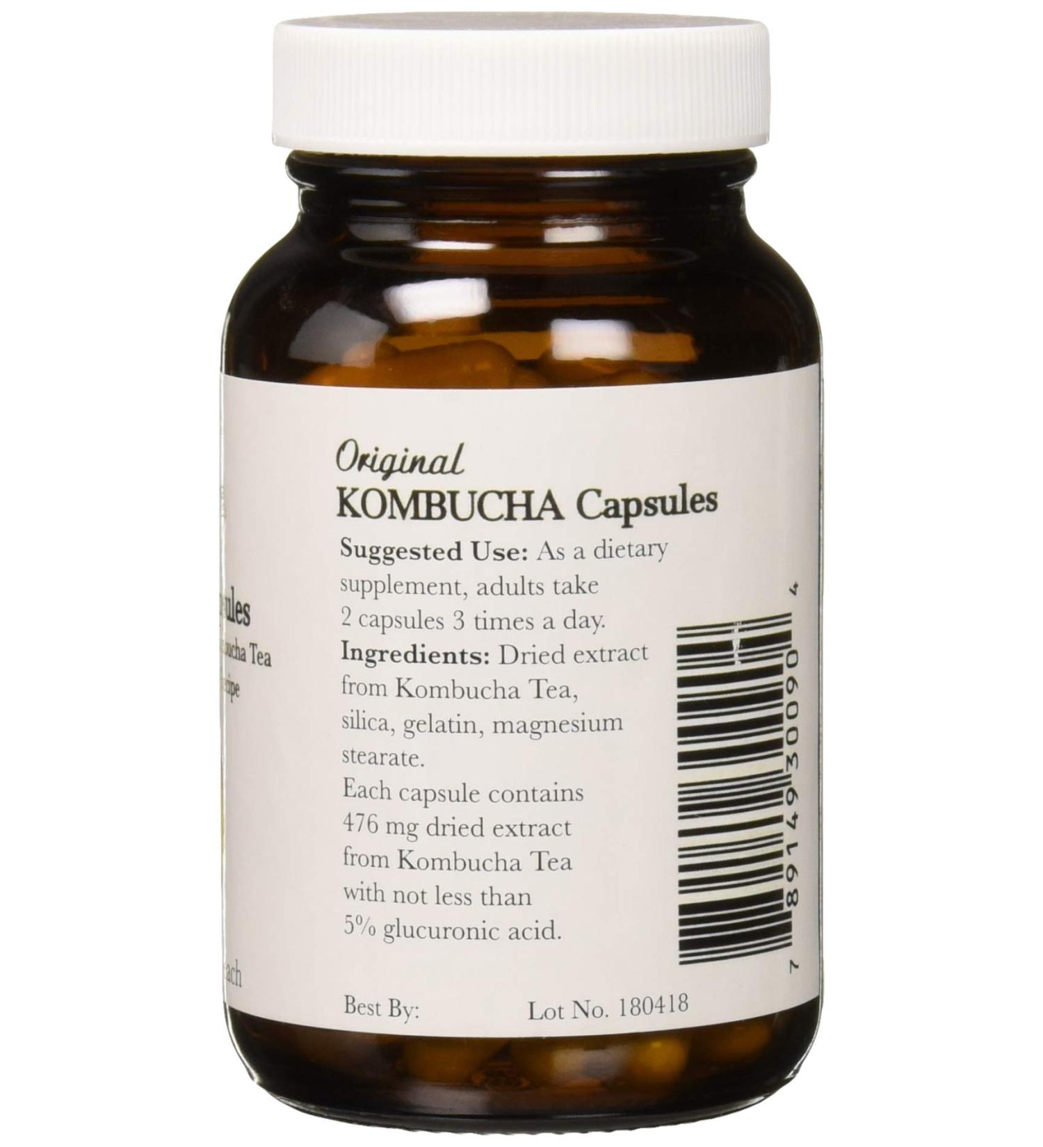 Pronatura Kombucha Capsules 580 mg - 90 Count | Boost Gut Health & Wellness - Buy Online on GoSupps.com