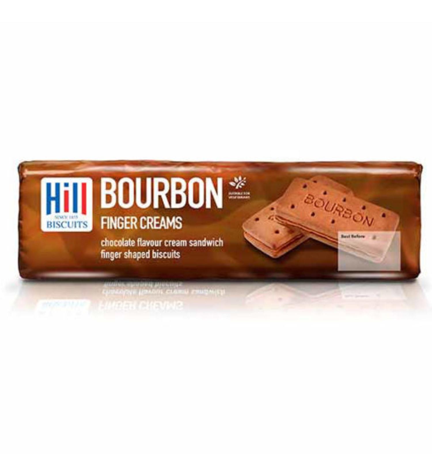Bourbon chocolate Creams. Chocolate Flavoured Biscuits with A Chocolate Flavoured Filling Pack of 10 X 200 G