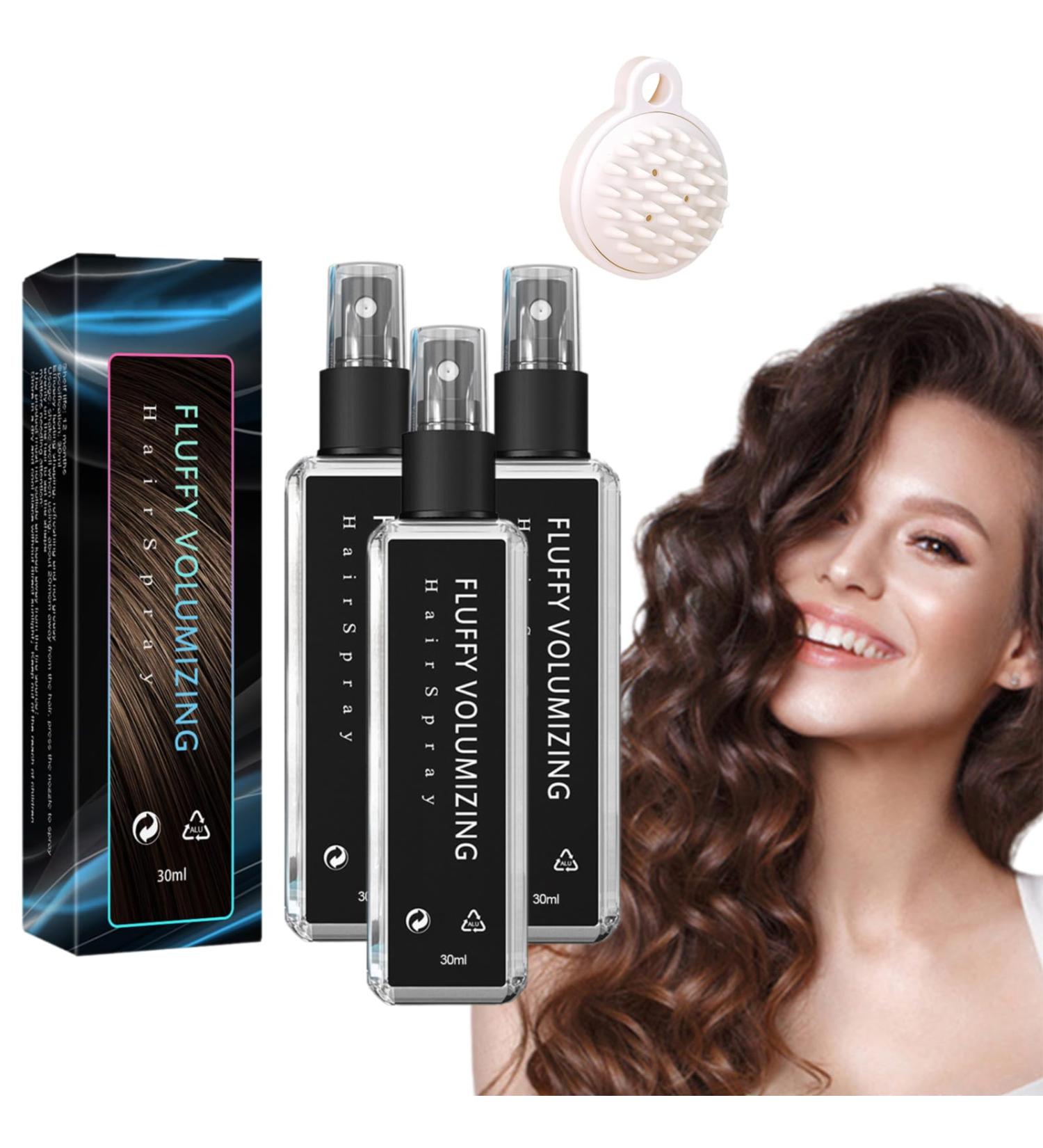 Natural Plant Protein Hair Thickening Spray Fluffy Volumizing Hair Spray Analoguey Hair Spray (3 Pcs) - Buy Online on GoSupps.com