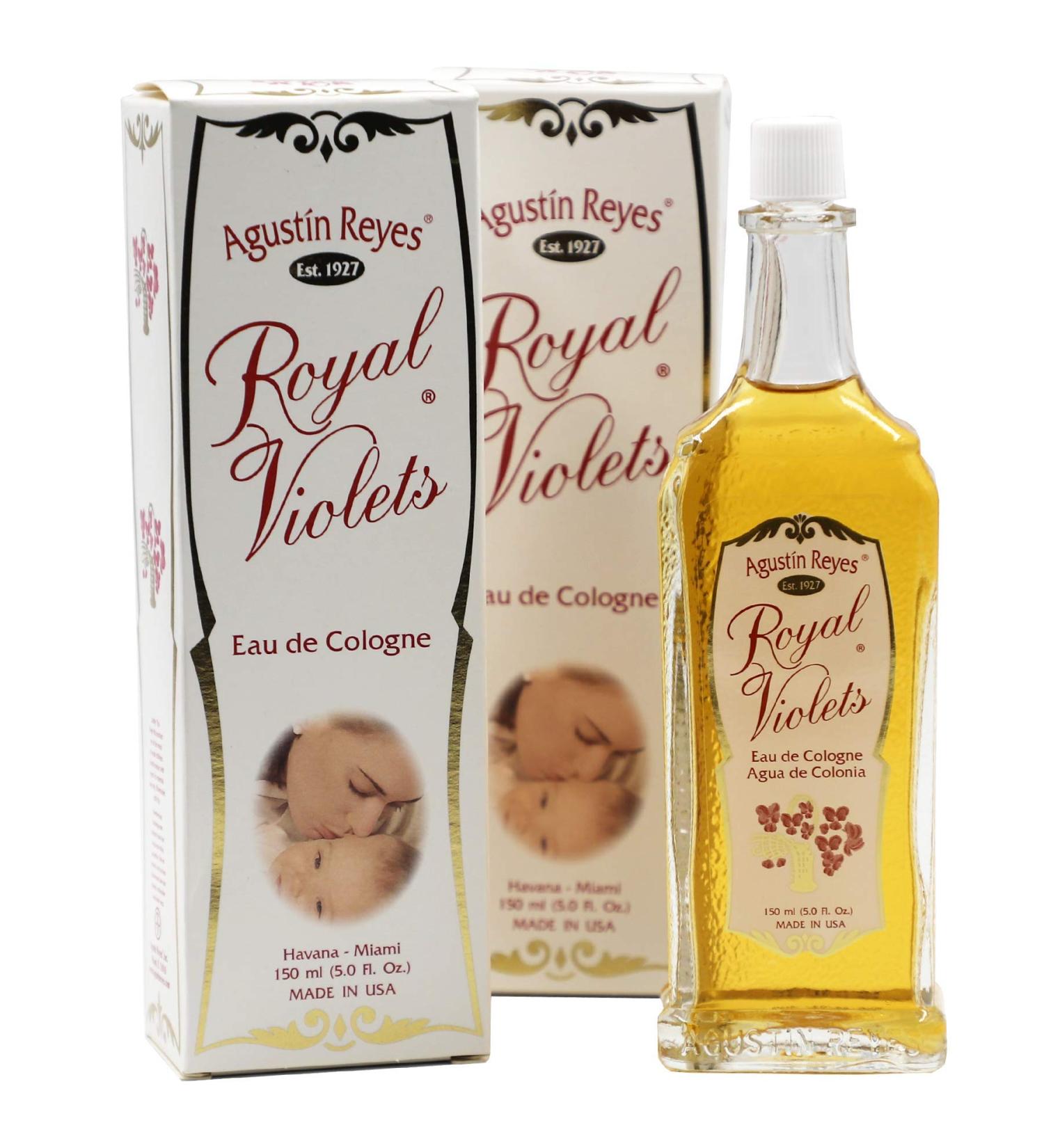 Royal Violets Eau de Cologne Gently and Refreshing for Baby Skin Relaxing Aroma 2-Pack of 5.0 FL Oz 2 Glass Bottles Amber Wood 2.5 Fl Oz (Pack of 2) - Buy Online on GoSupps.com