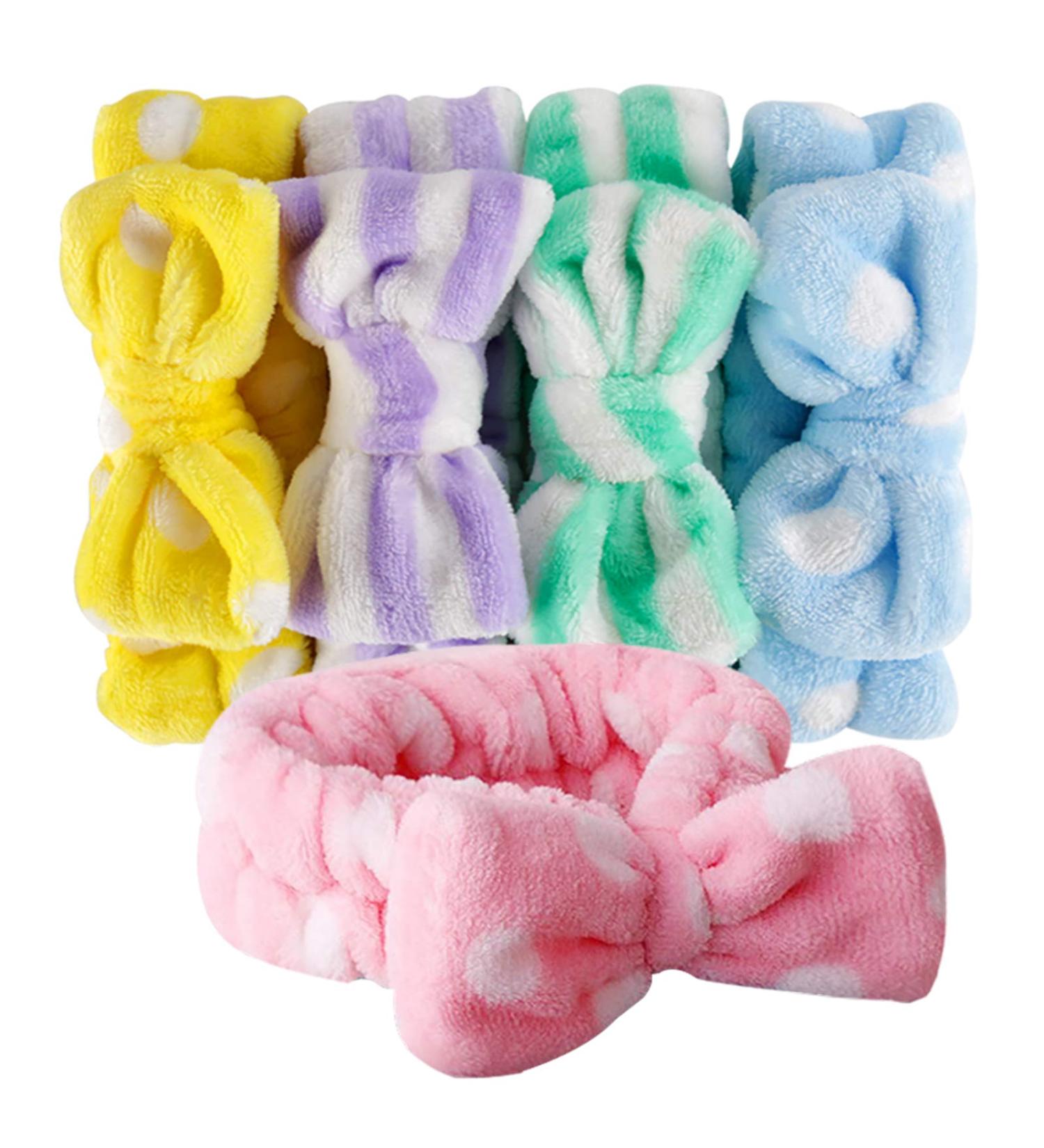 Teenitor Bow Headbands - Set of 5 Women s Elastic Hair Bands for Makeup, Cosmetic, Spa - Perfect for Baby Girls - Yellow Blue Green Purple Pink - Buy Online on GoSupps.com