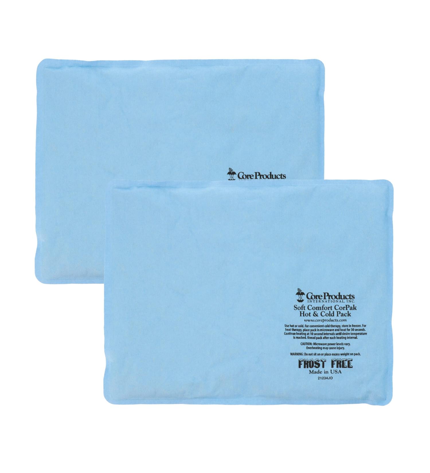 Core Products Soft Comfort CorPak Hot and Cold Therapy - 10 X 13 (2 Pack) | Pain Relief | Reusable Gel Pack | Microwaveable Heating Pad - Buy Online on GoSupps.com
