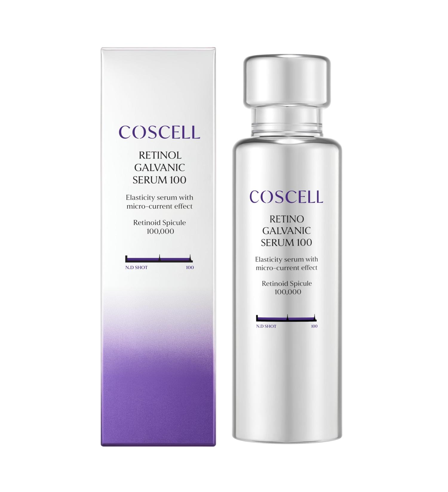 COSCELL Retino Galvanic Serum 100 Retinol Spicule Face Serum With Galvanic Care Firming Anti Aging Skin Texture Care 50g / 1.76 Oz - Buy Online on GoSupps.com