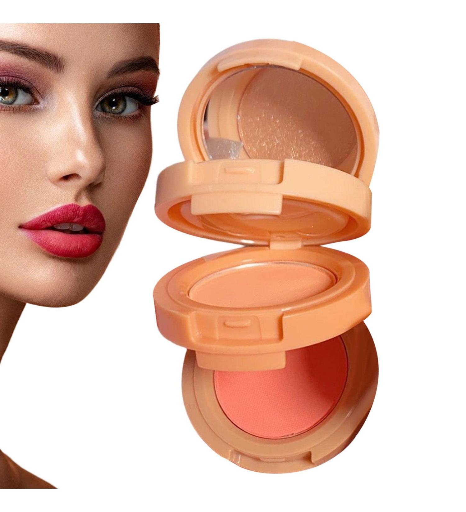 Powder Blush | 3-Color Blush Palette | Multi-Layer Waterproof Matte Long Lasting Blushes Mattes & Highlights Women Makeup Set Kit Frifer 2# Milk Peach - Buy Online on GoSupps.com